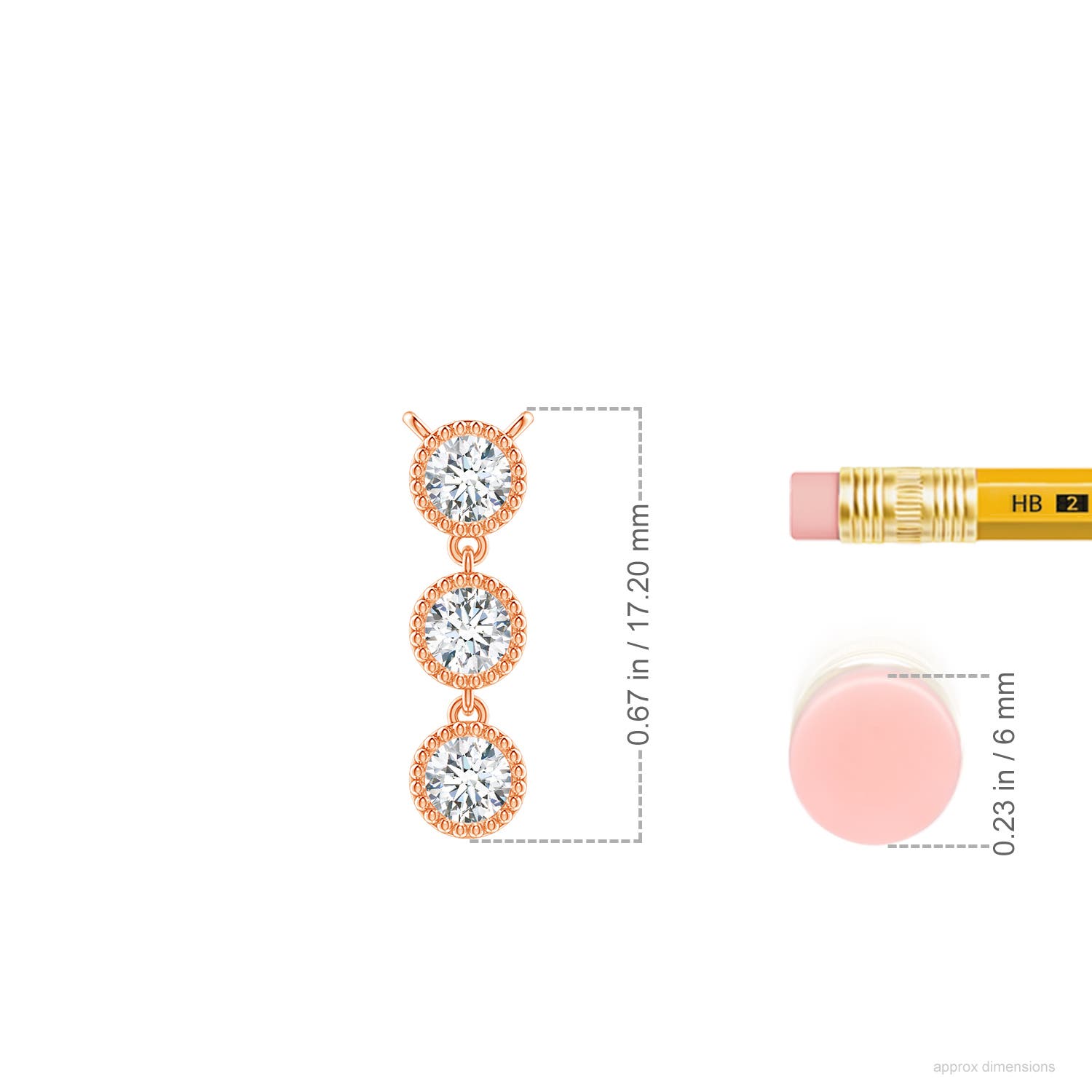 G, VS2 / 0.41 CT / 14 KT Rose Gold