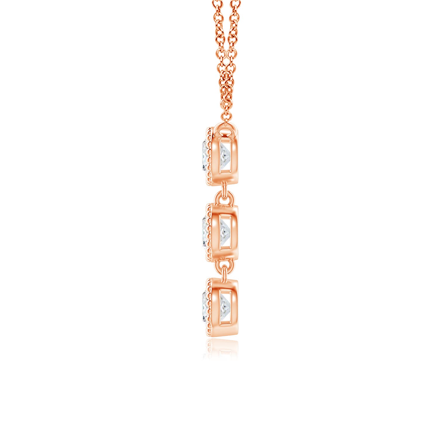 G, VS2 / 0.51 CT / 14 KT Rose Gold