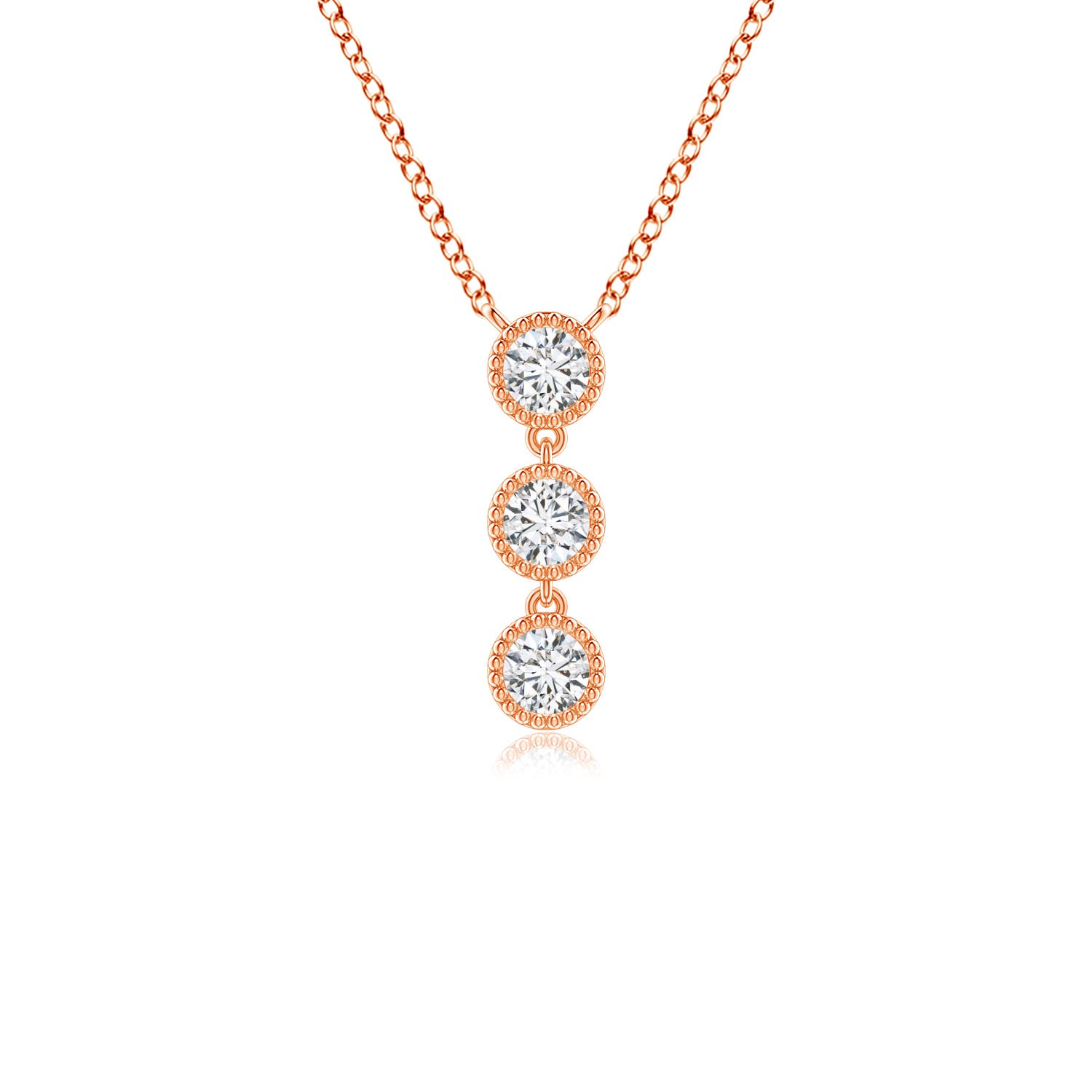 H, SI2 / 0.26 CT / 14 KT Rose Gold