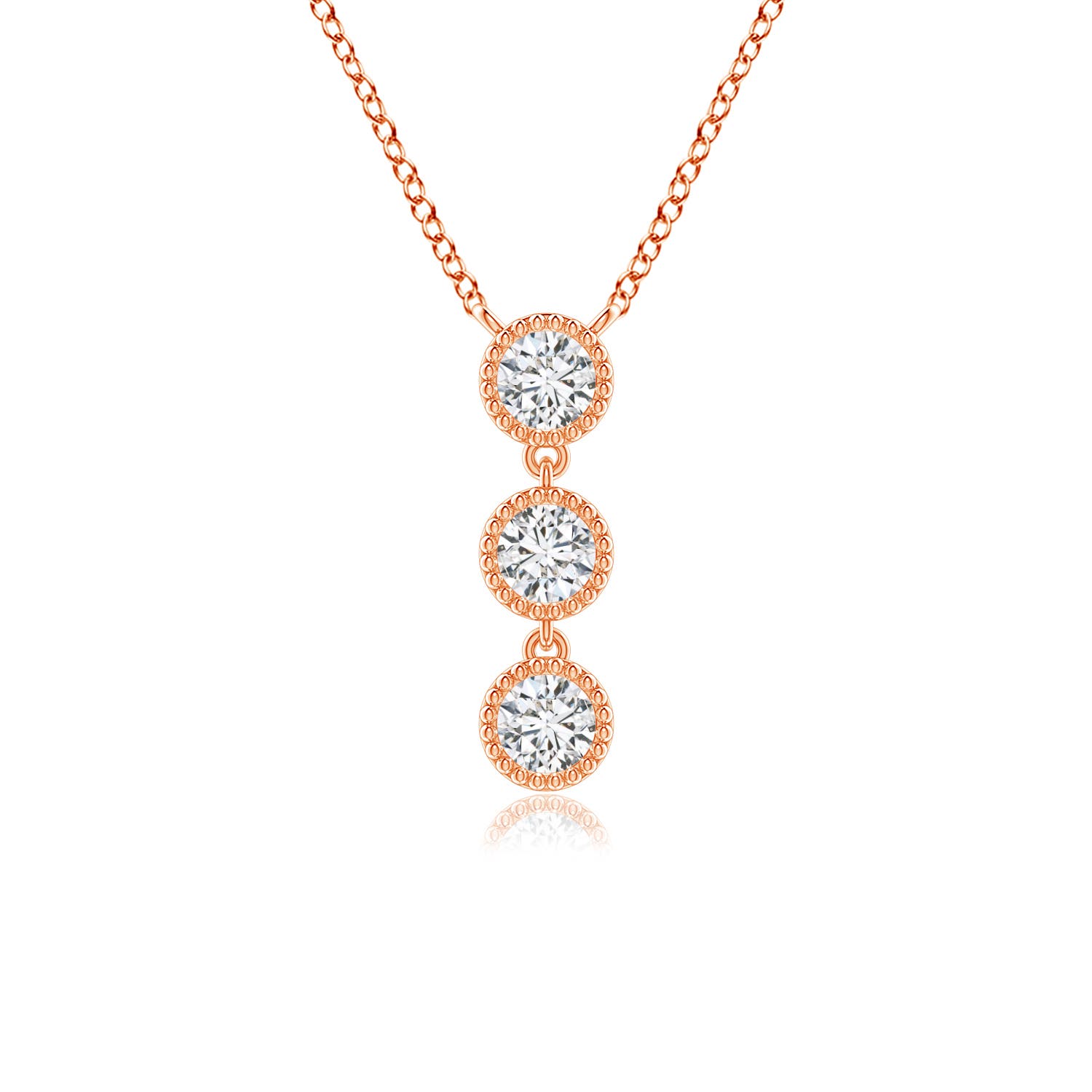 H, SI2 / 0.41 CT / 14 KT Rose Gold