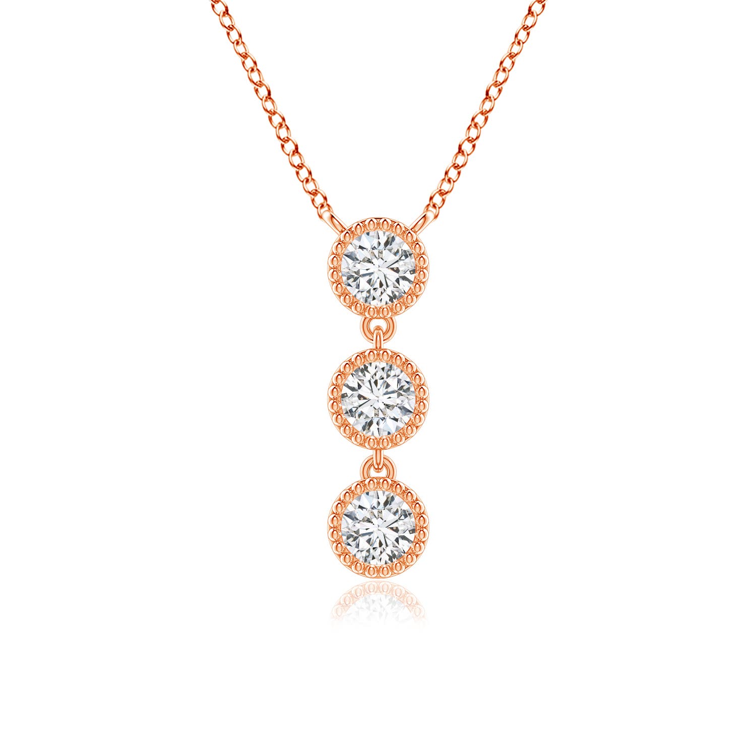 H, SI2 / 0.51 CT / 14 KT Rose Gold