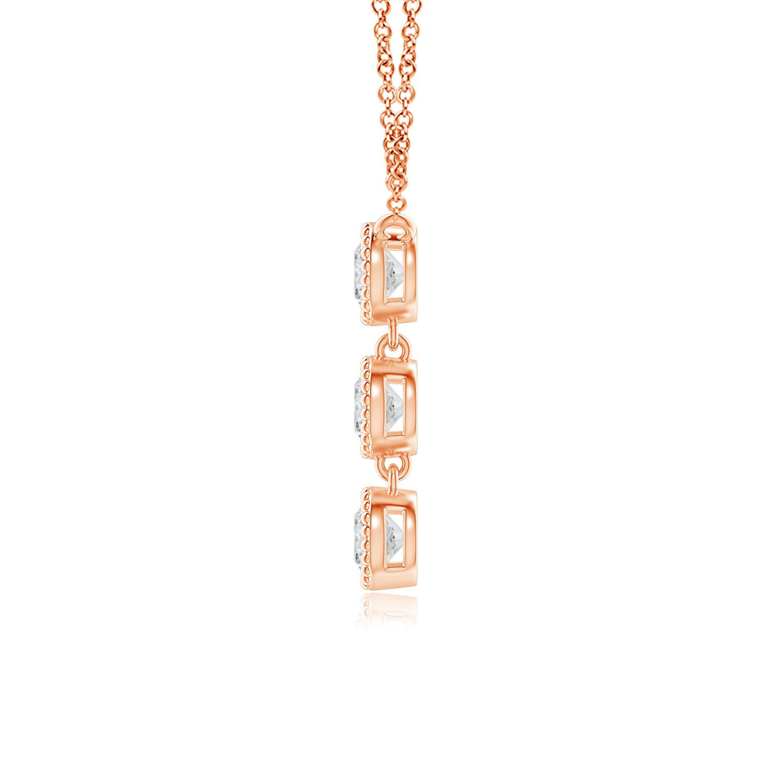 H, SI2 / 0.51 CT / 14 KT Rose Gold