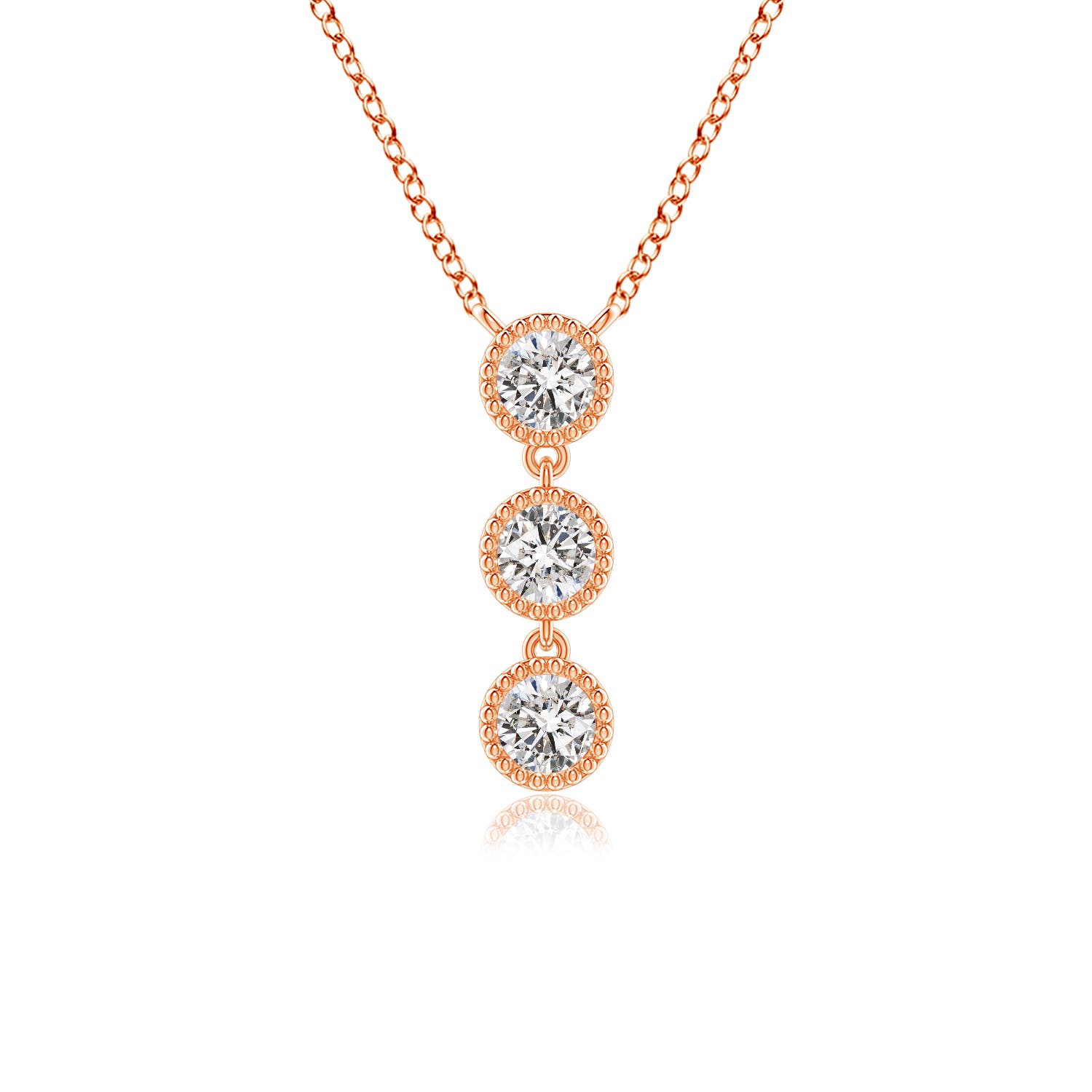 I-J, I1-I2 / 0.41 CT / 14 KT Rose Gold