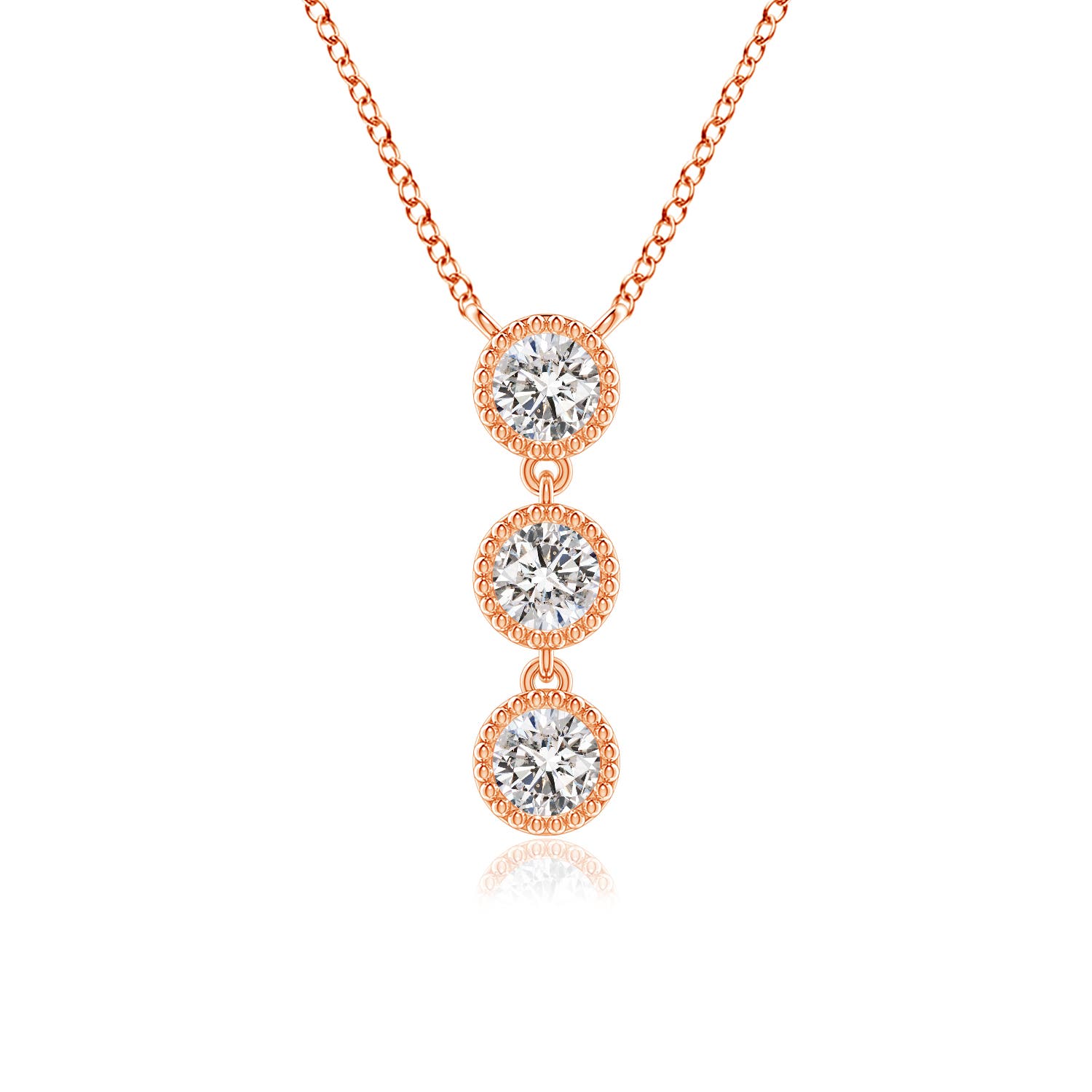 I-J, I1-I2 / 0.51 CT / 14 KT Rose Gold