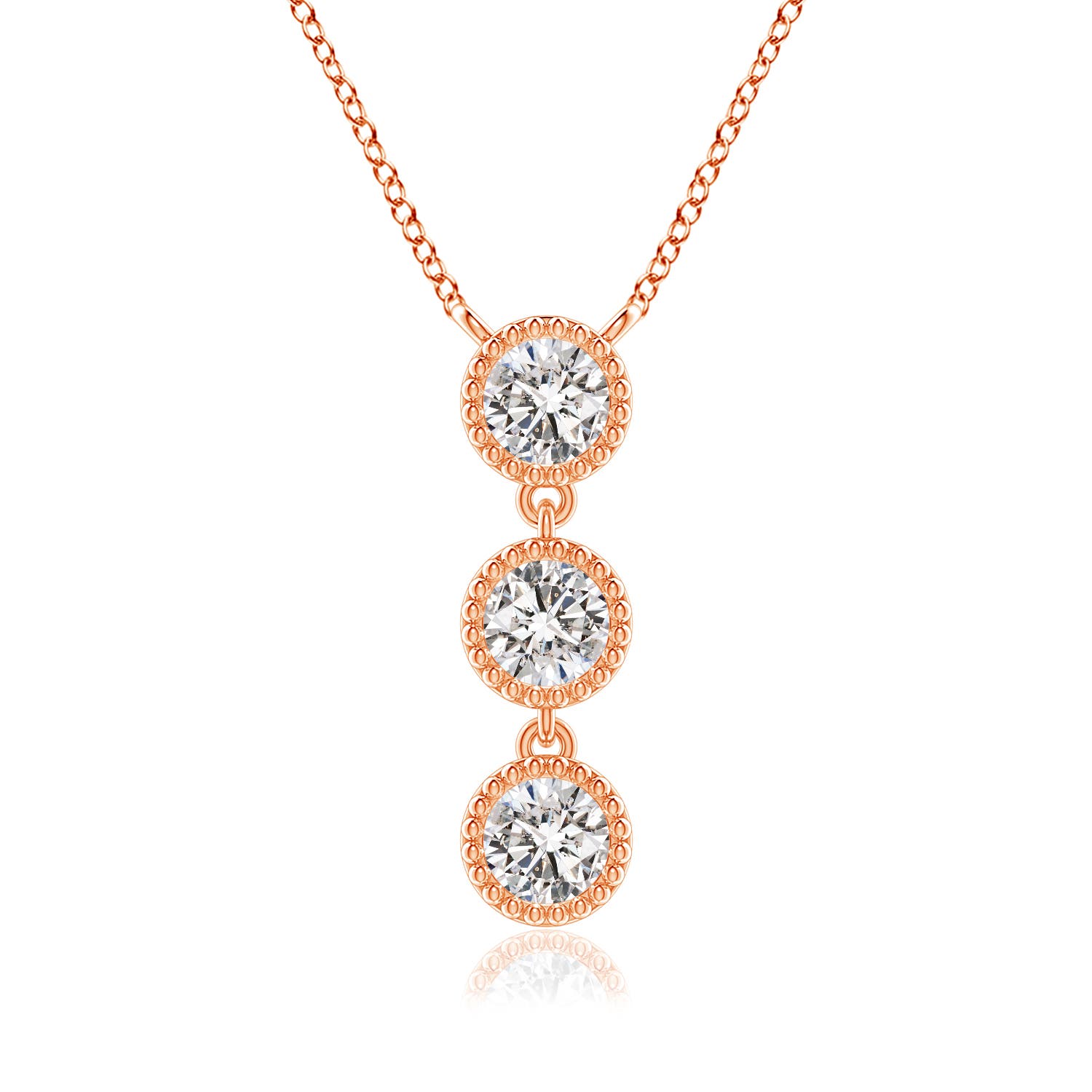 I-J, I1-I2 / 0.75 CT / 14 KT Rose Gold