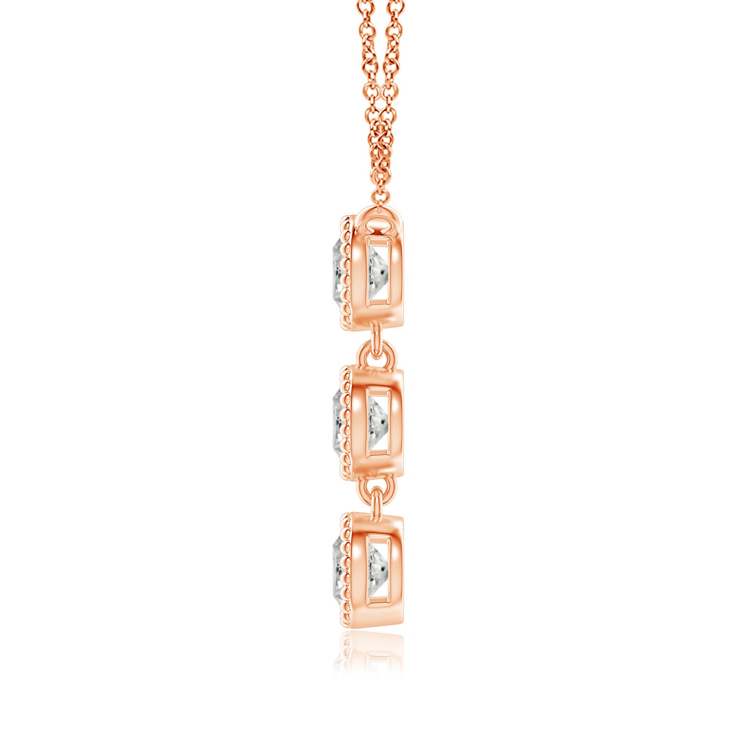 K, I3 / 0.75 CT / 14 KT Rose Gold