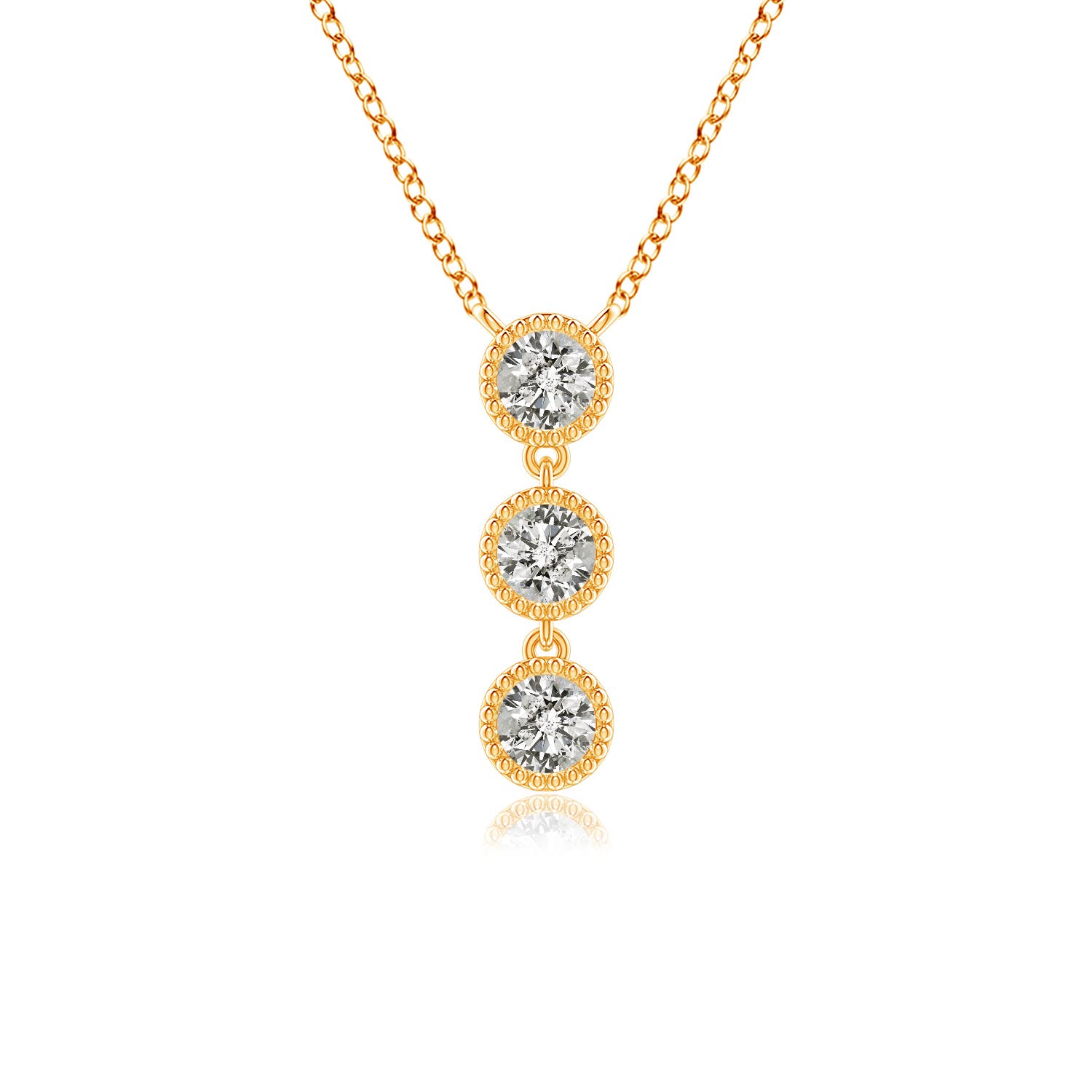 K, I3 / 0.41 CT / 14 KT Yellow Gold