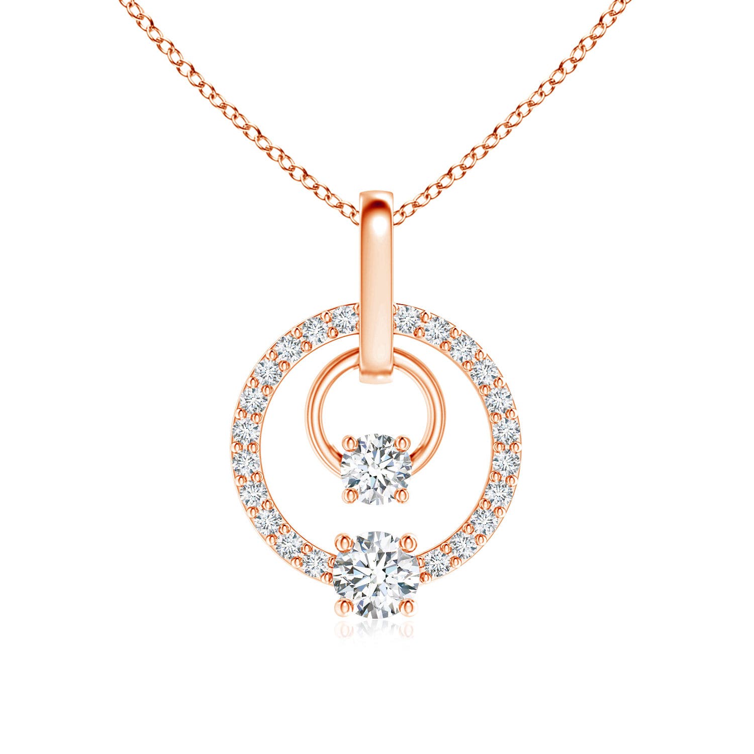 G, VS2 / 0.49 CT / 14 KT Rose Gold