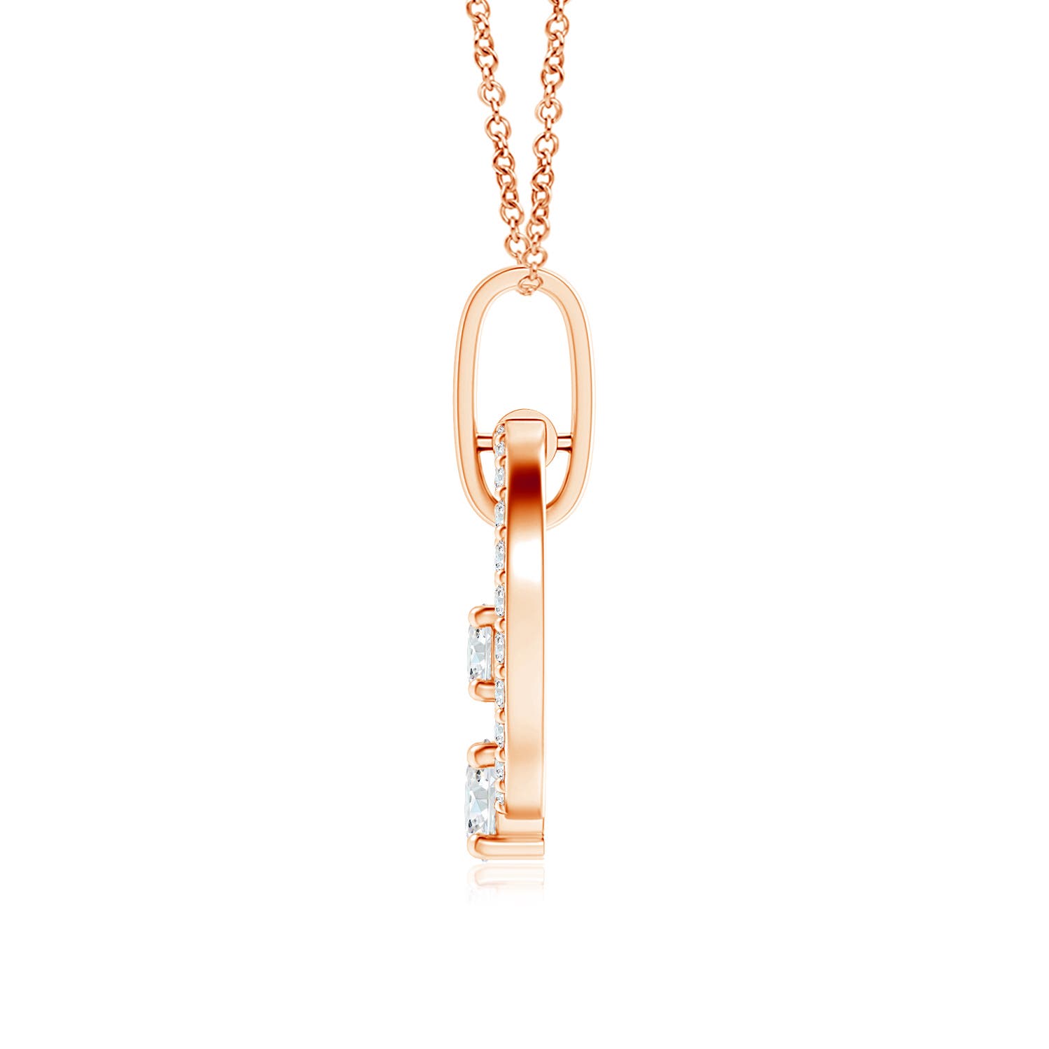 G, VS2 / 0.49 CT / 14 KT Rose Gold