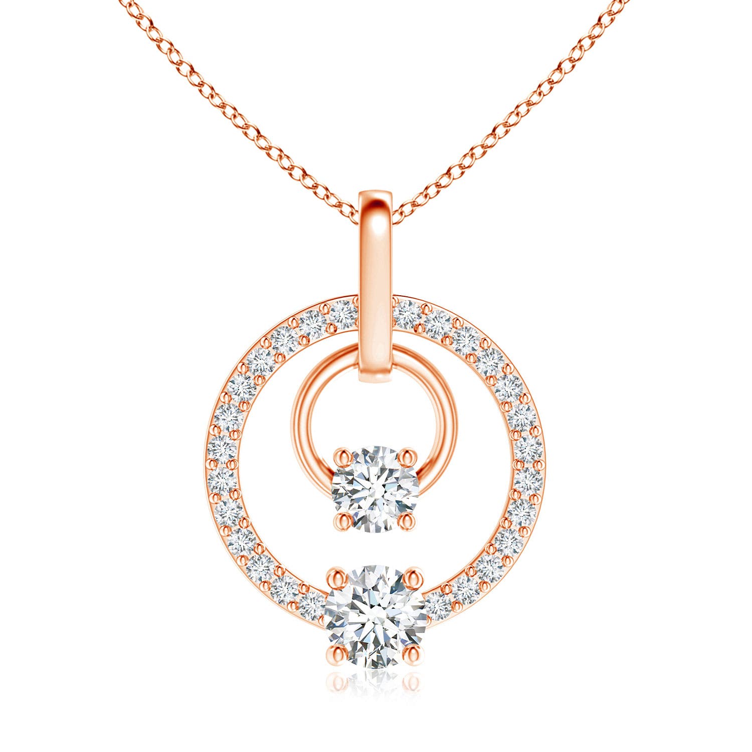 G, VS2 / 0.76 CT / 14 KT Rose Gold