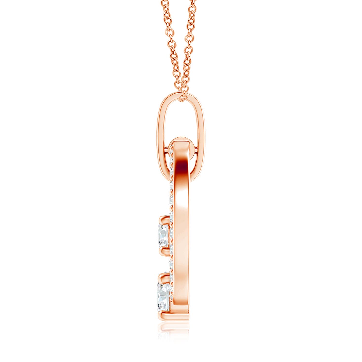 G, VS2 / 0.76 CT / 14 KT Rose Gold