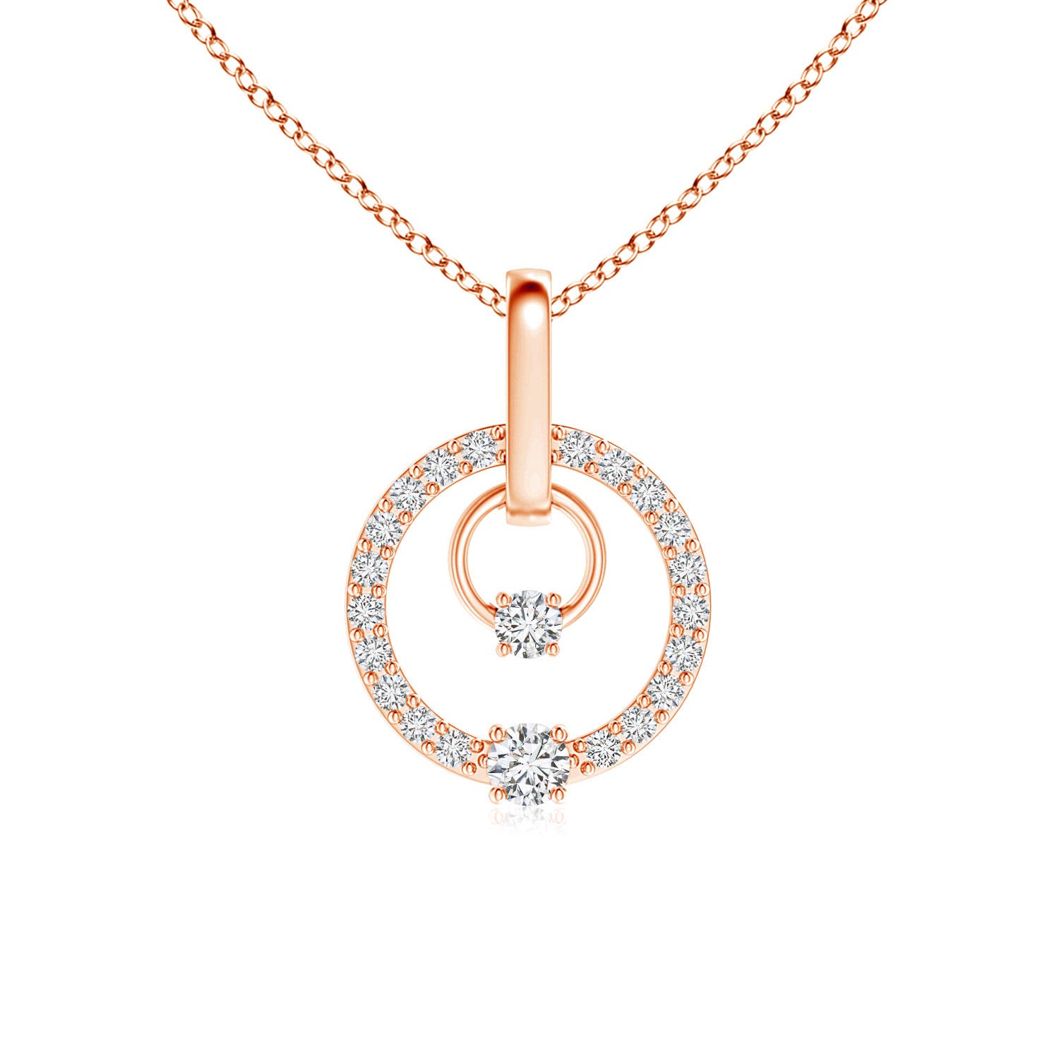 H, SI2 / 0.23 CT / 14 KT Rose Gold