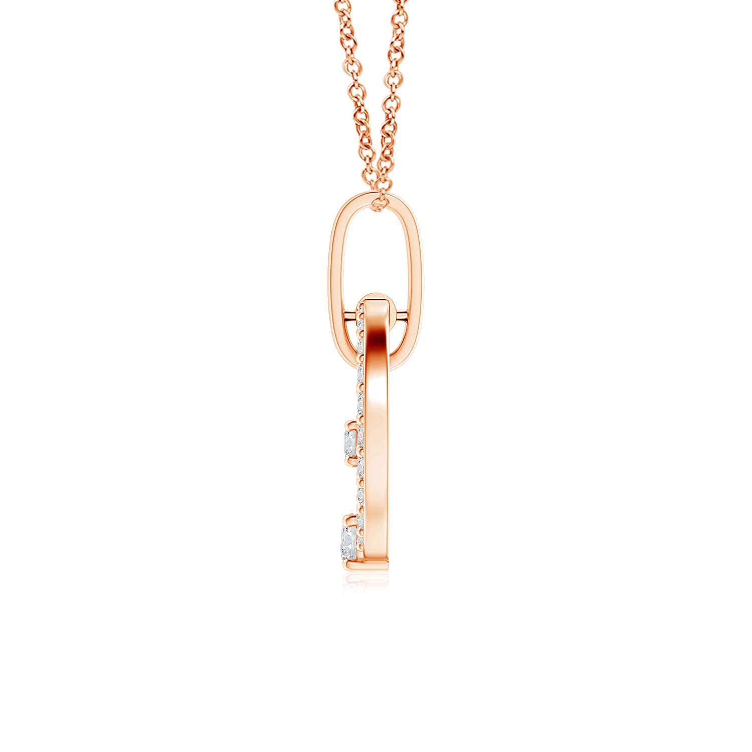 H, SI2 / 0.23 CT / 14 KT Rose Gold