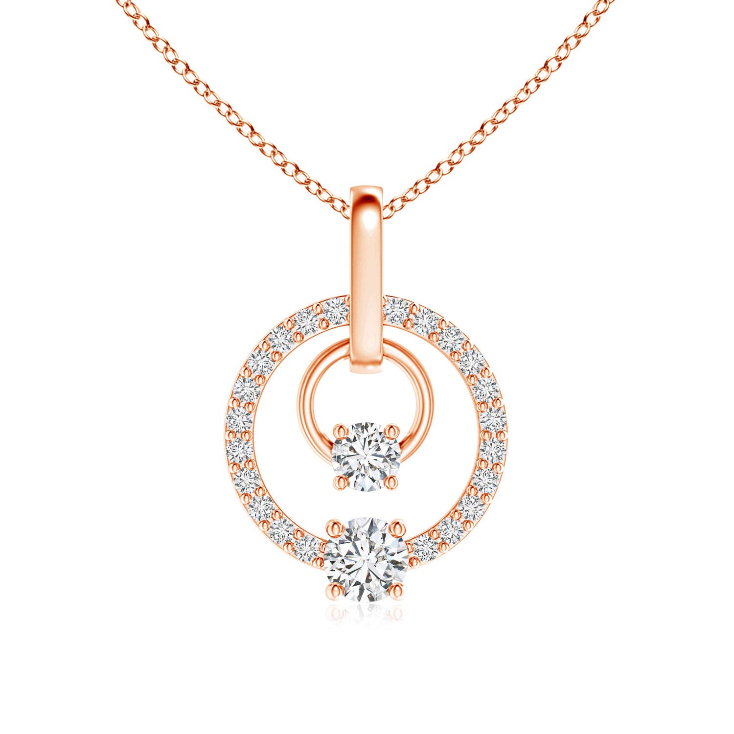 H, SI2 / 0.49 CT / 14 KT Rose Gold