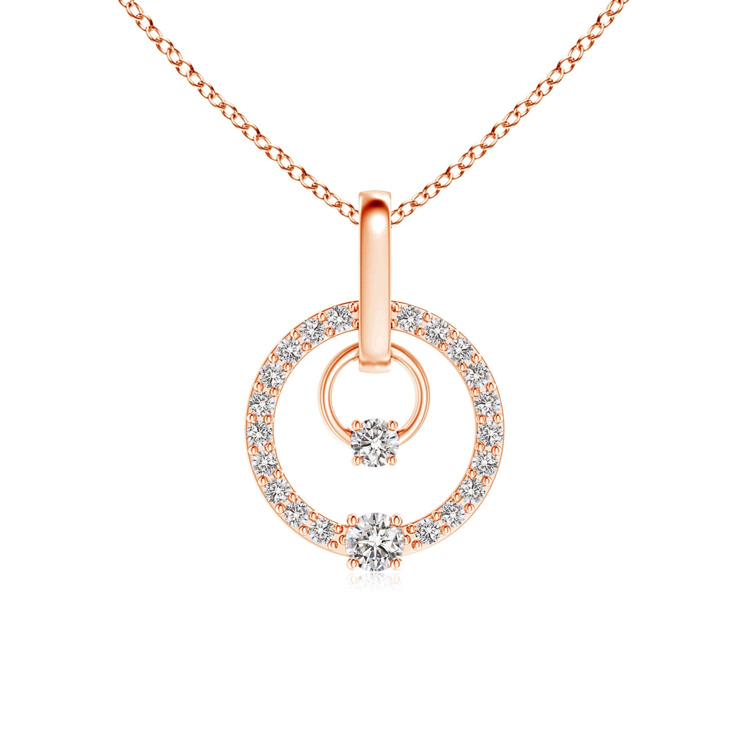 I-J, I1-I2 / 0.23 CT / 14 KT Rose Gold