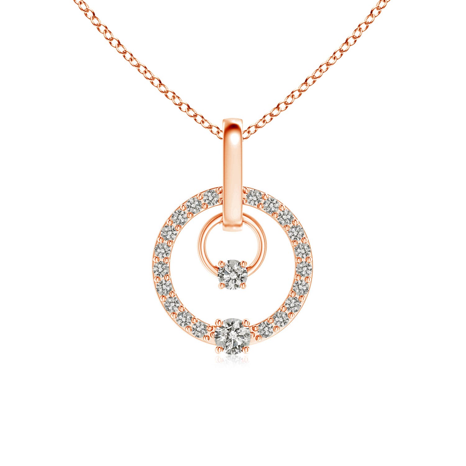 K, I3 / 0.23 CT / 14 KT Rose Gold