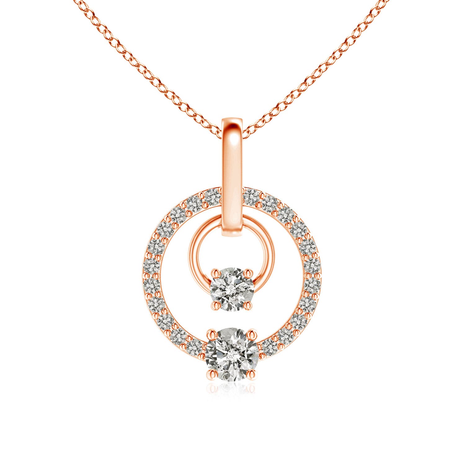 K, I3 / 0.49 CT / 14 KT Rose Gold