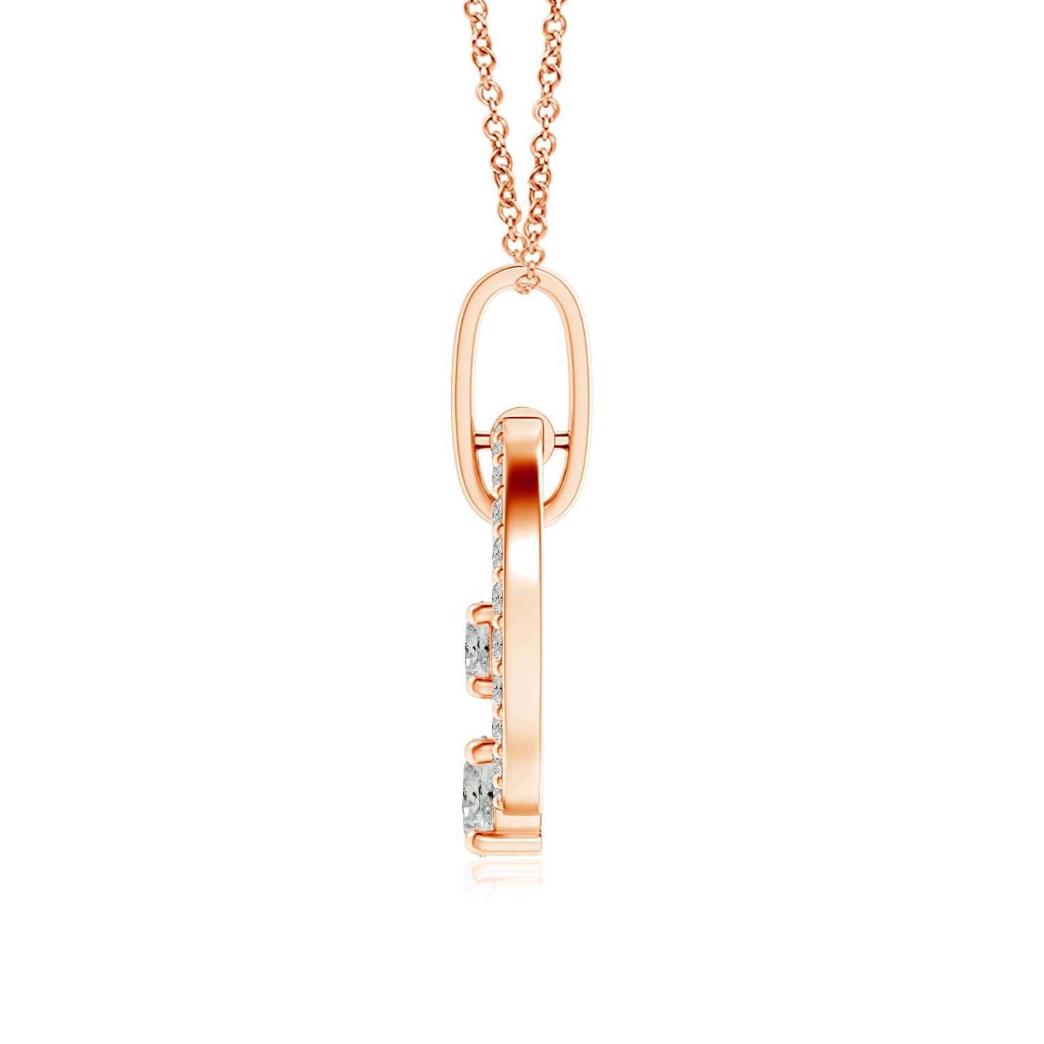 K, I3 / 0.49 CT / 14 KT Rose Gold