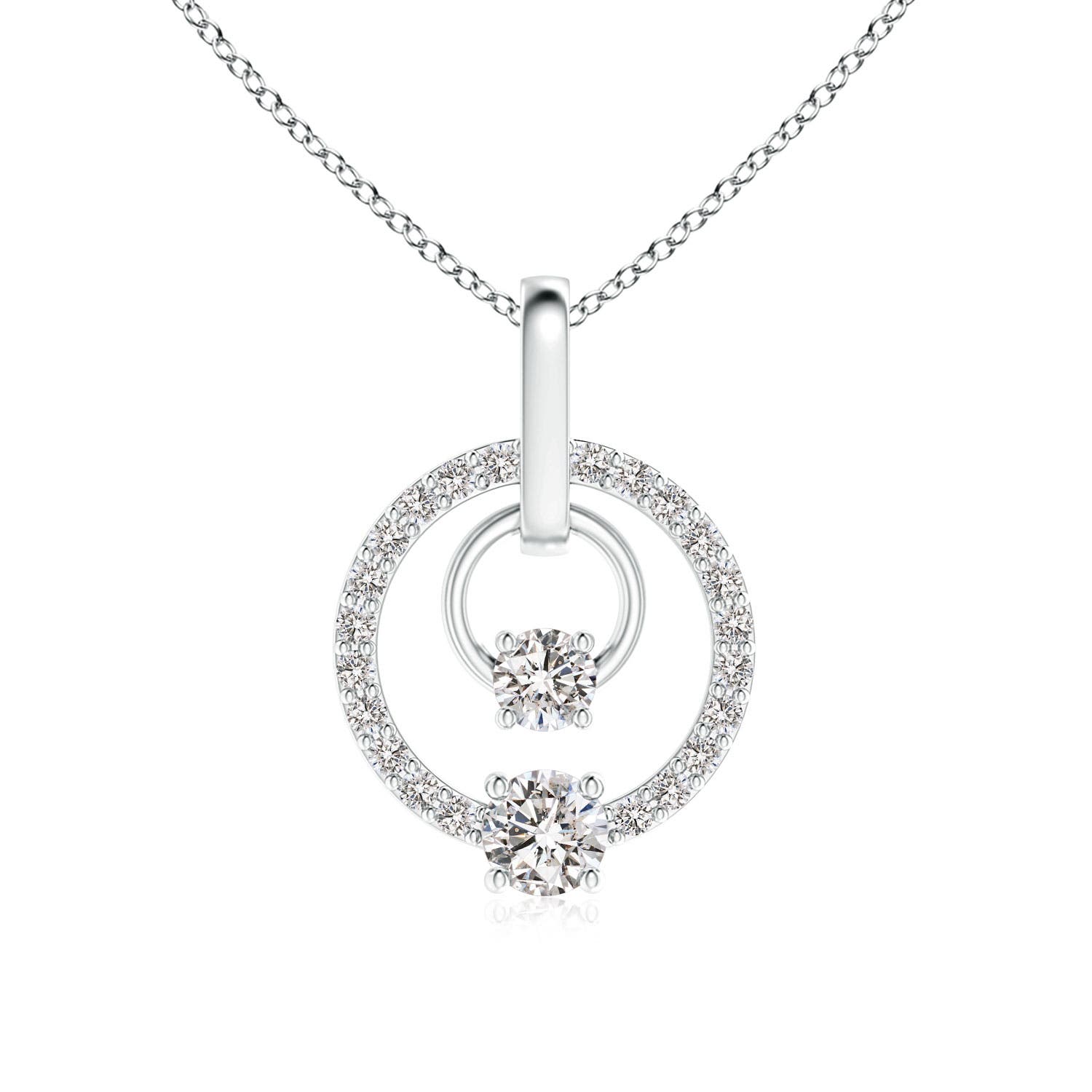 I-J, I1-I2 / 0.49 CT / 14 KT White Gold