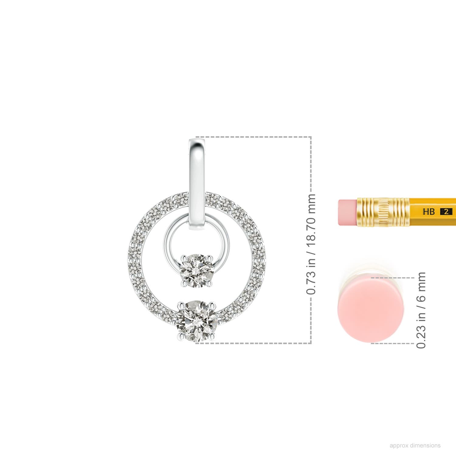 K, I3 / 0.49 CT / 14 KT White Gold