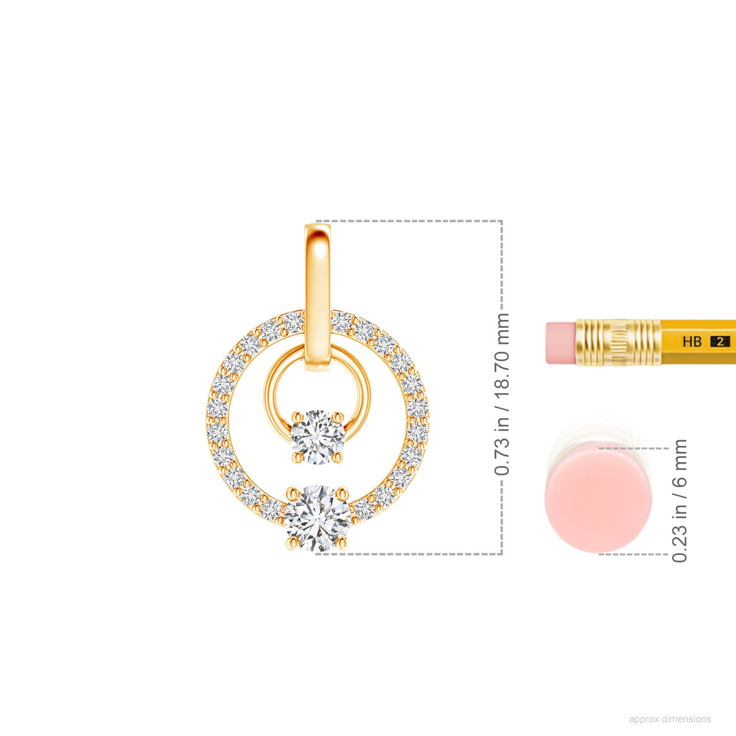 H, SI2 / 0.49 CT / 14 KT Yellow Gold