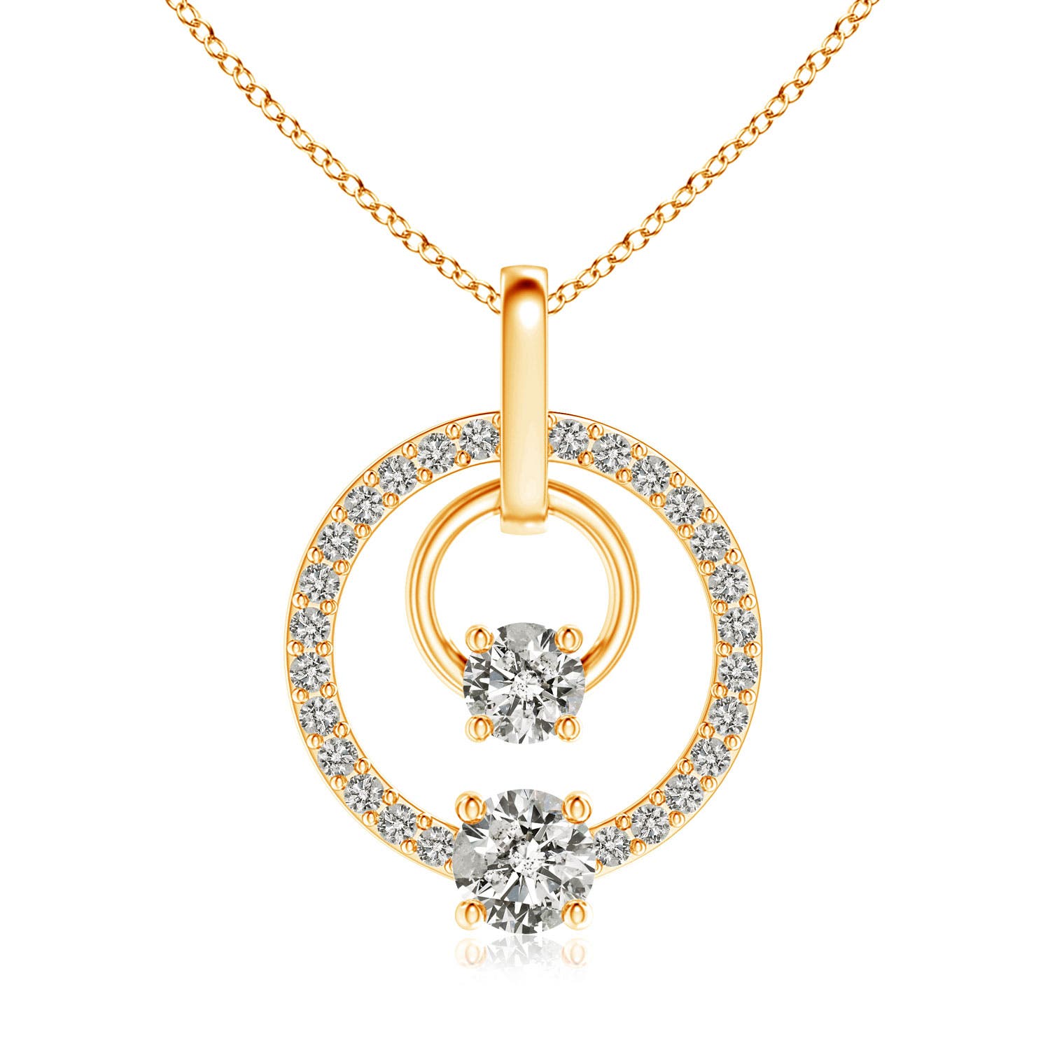 K, I3 / 0.76 CT / 14 KT Yellow Gold