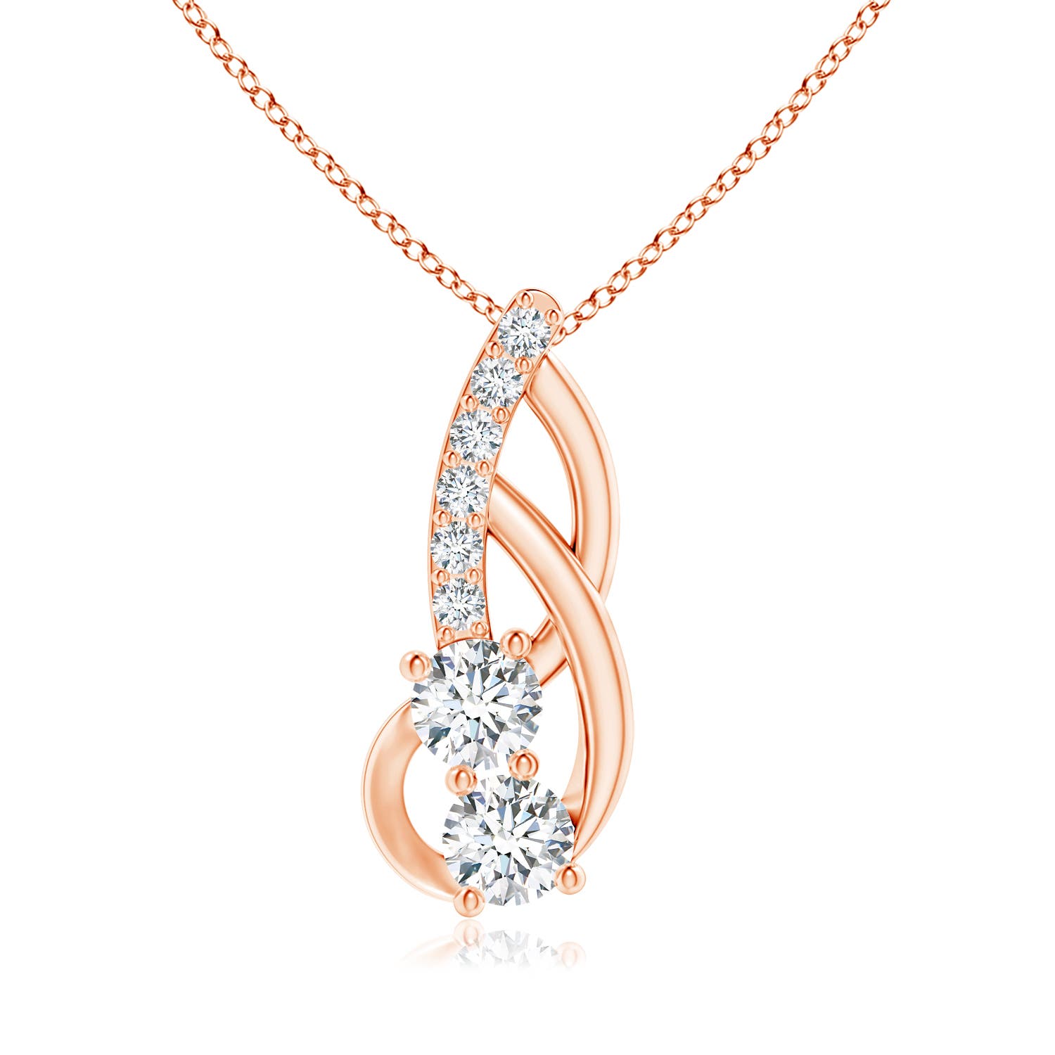 G, VS2 / 0.39 CT / 14 KT Rose Gold