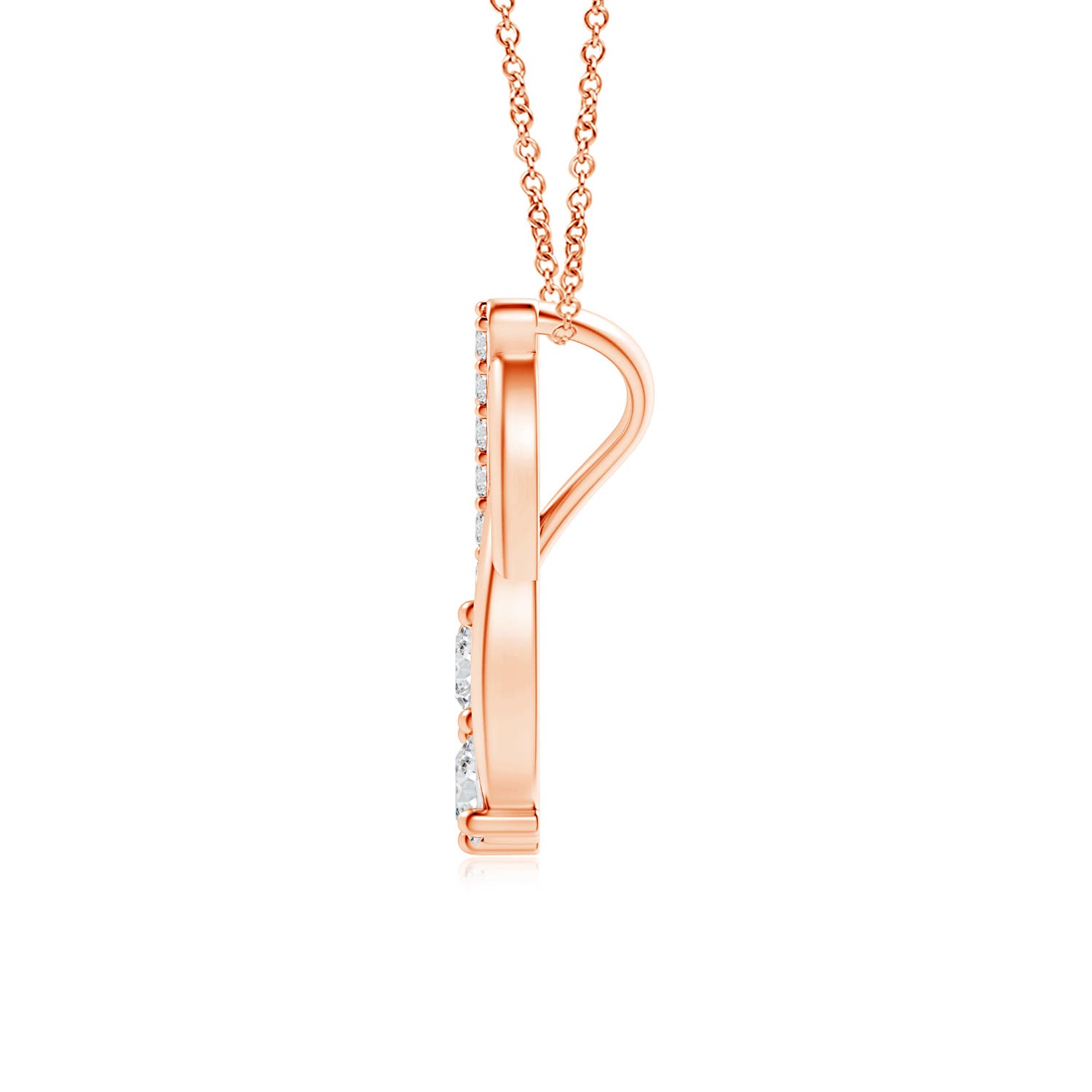 H, SI2 / 0.26 CT / 14 KT Rose Gold