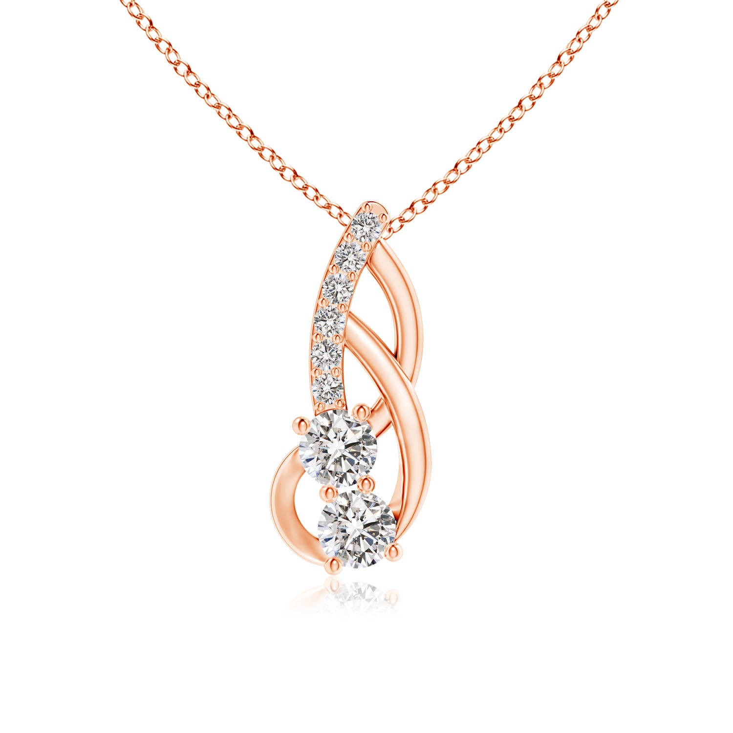 I-J, I1-I2 / 0.26 CT / 14 KT Rose Gold