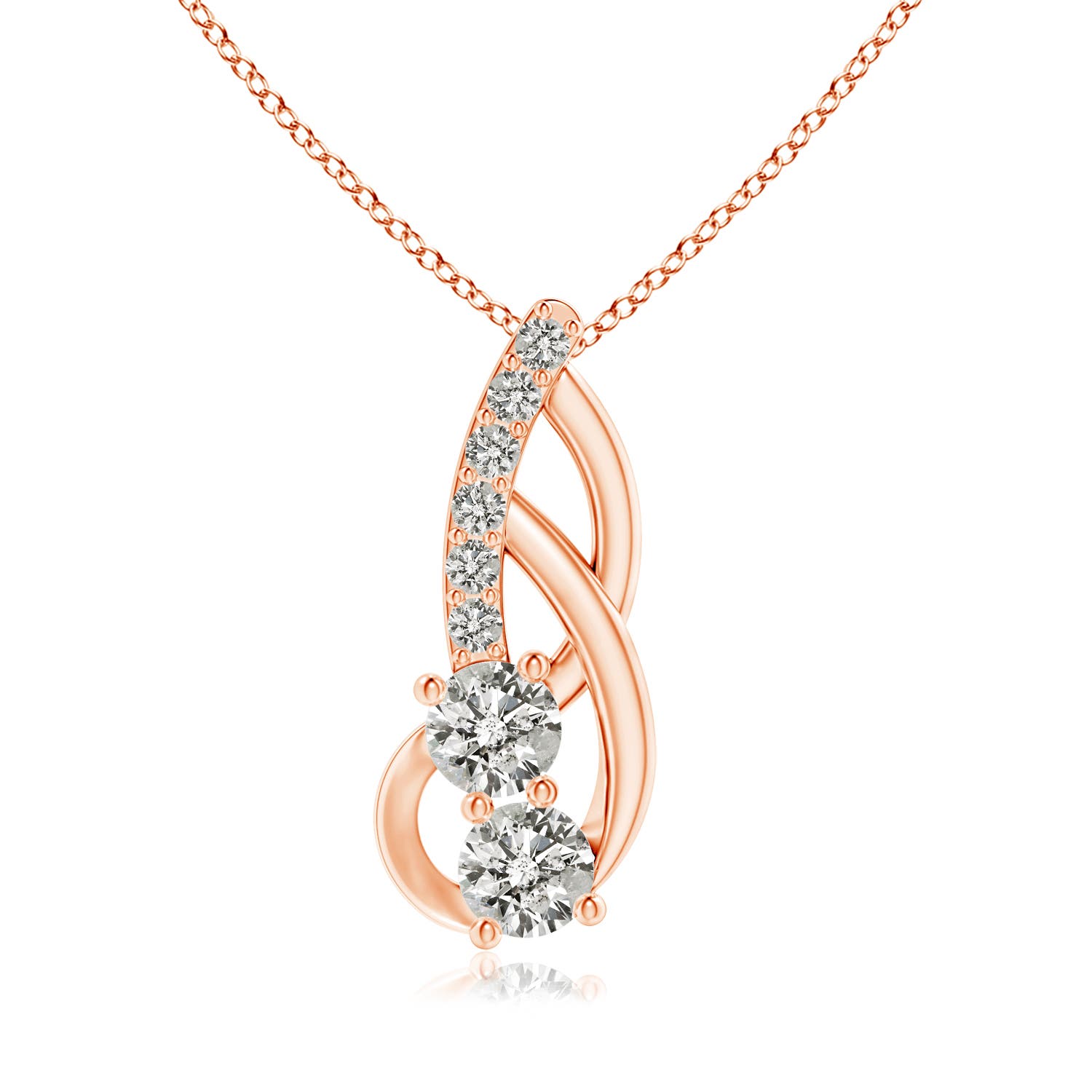 K, I3 / 0.39 CT / 14 KT Rose Gold