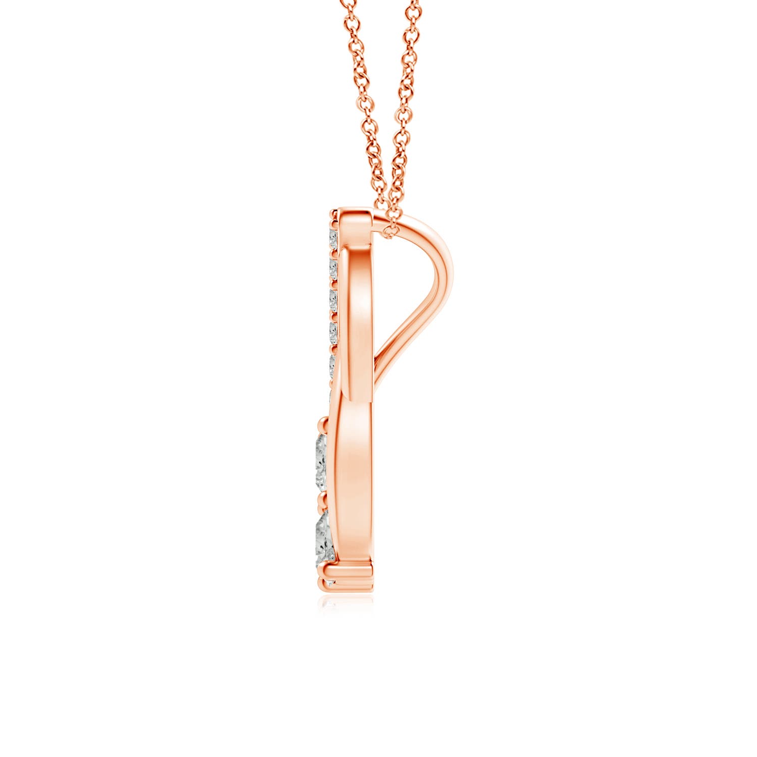 K, I3 / 0.26 CT / 14 KT Rose Gold