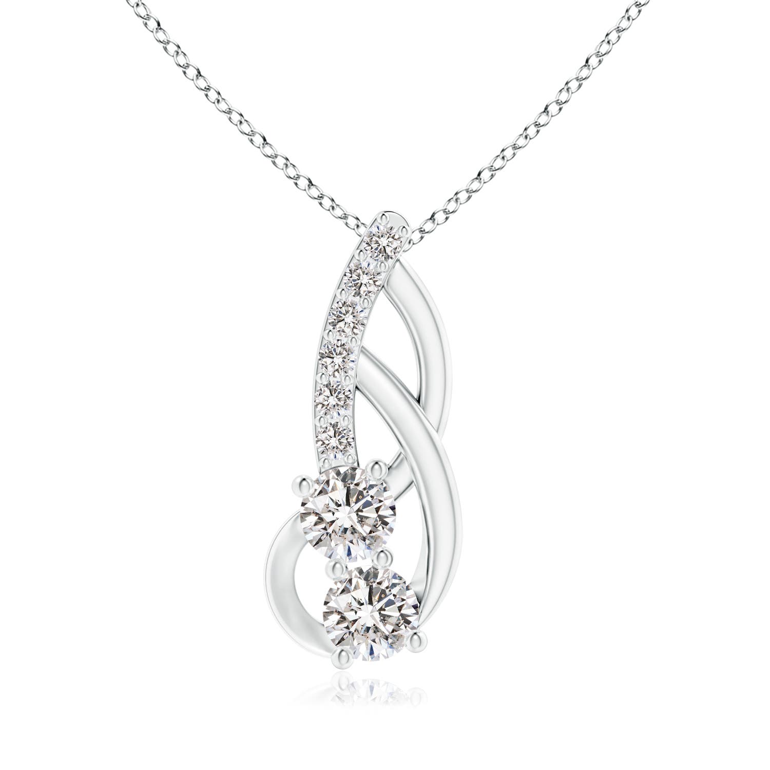 I-J, I1-I2 / 0.39 CT / 14 KT White Gold