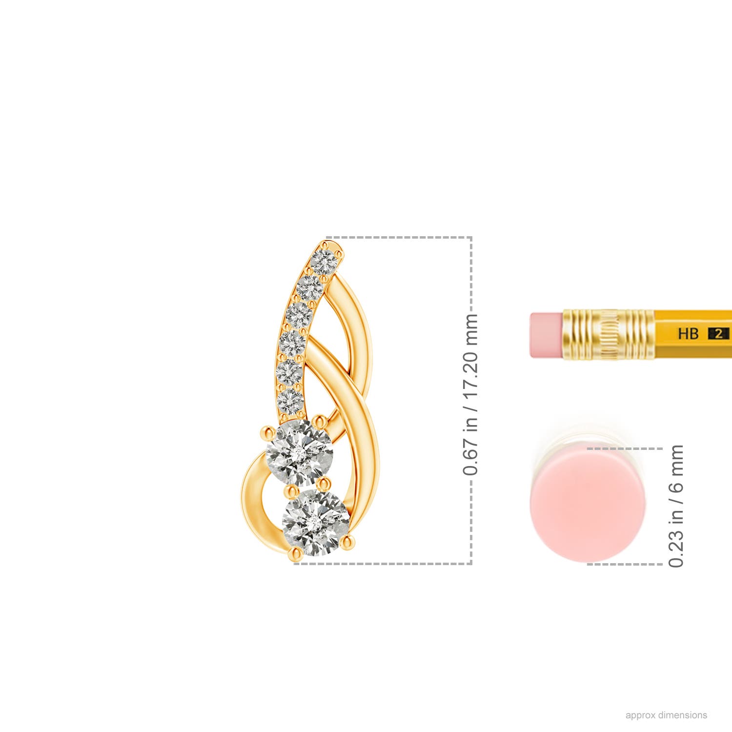 K, I3 / 0.39 CT / 14 KT Yellow Gold