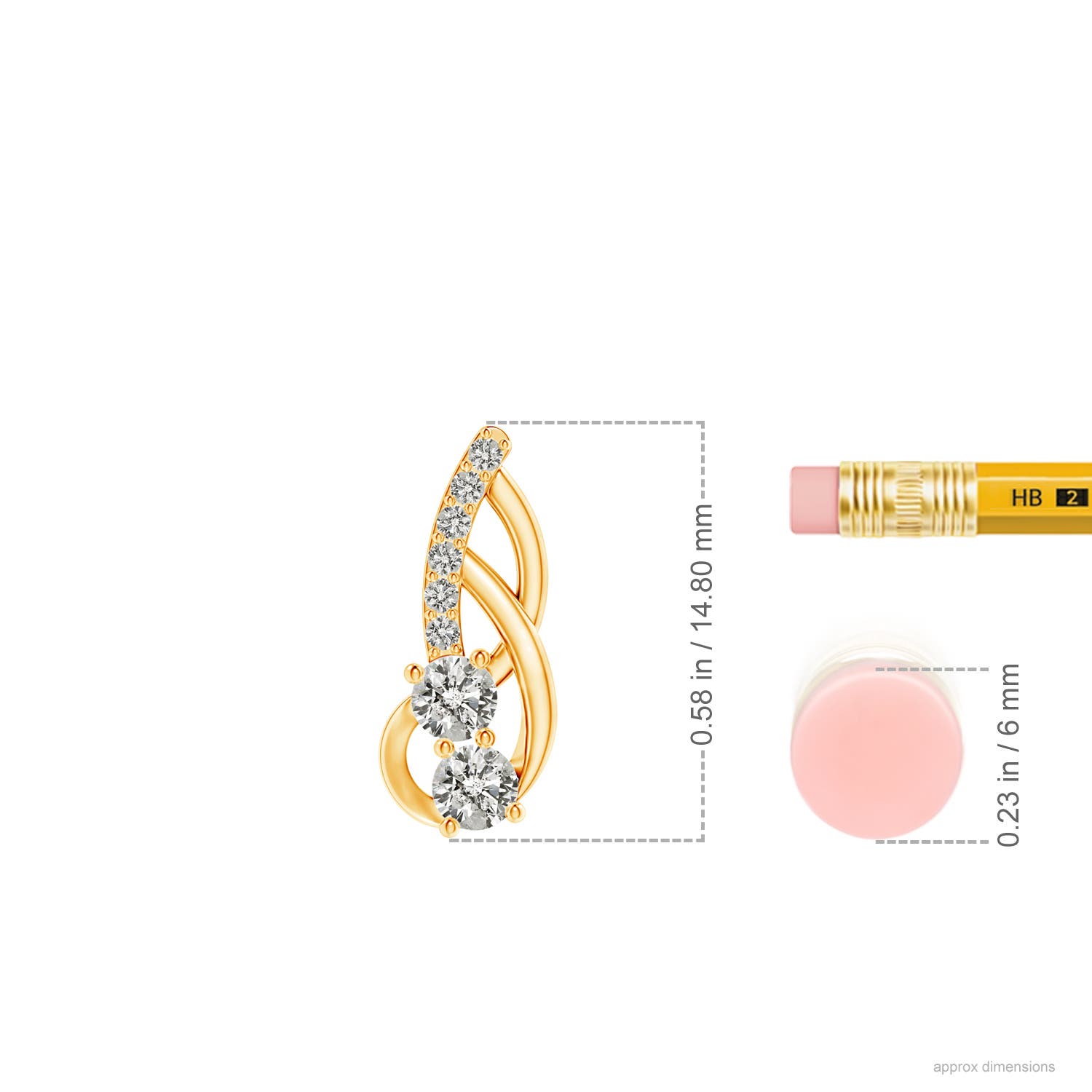 K, I3 / 0.26 CT / 14 KT Yellow Gold