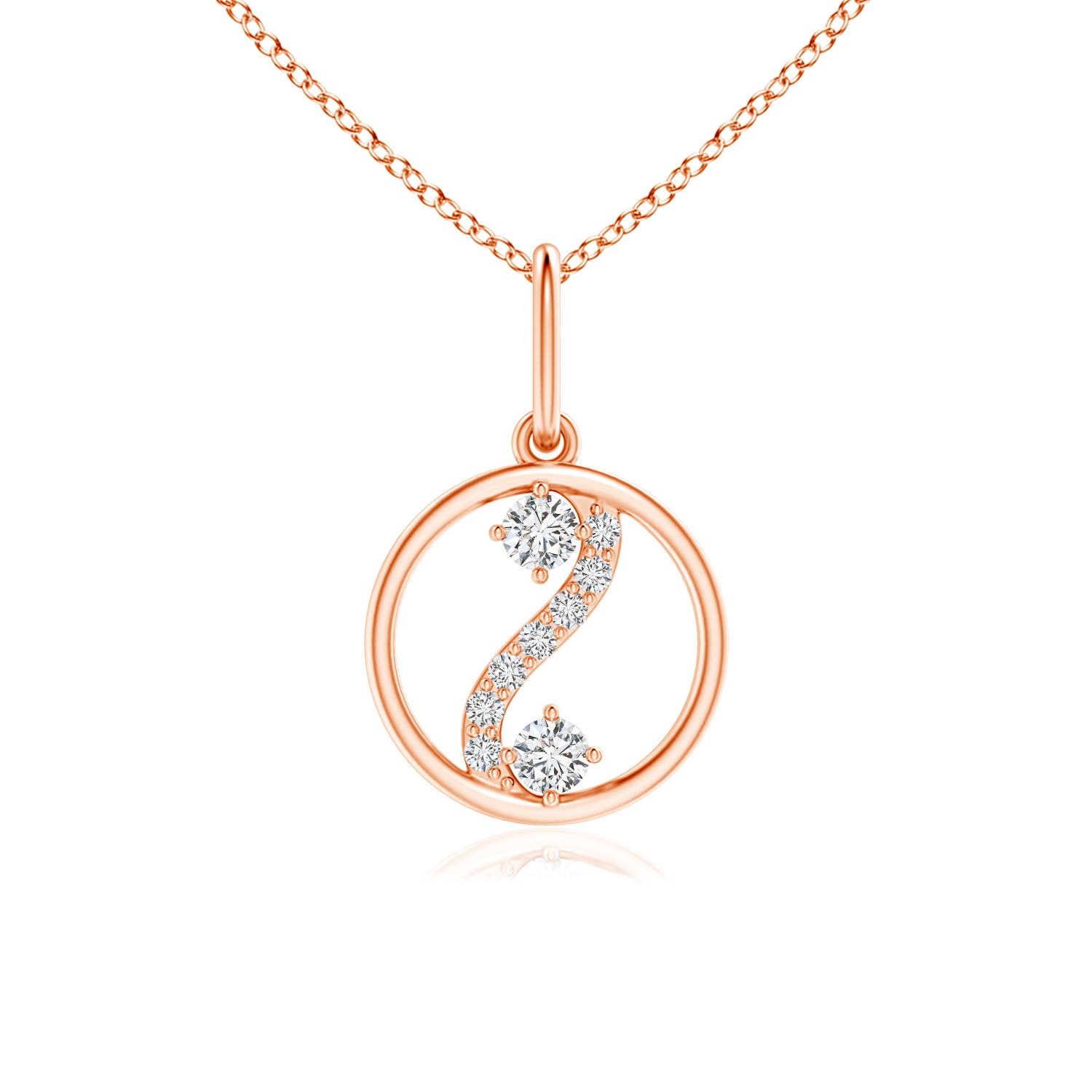 H, SI2 / 0.07 CT / 14 KT Rose Gold