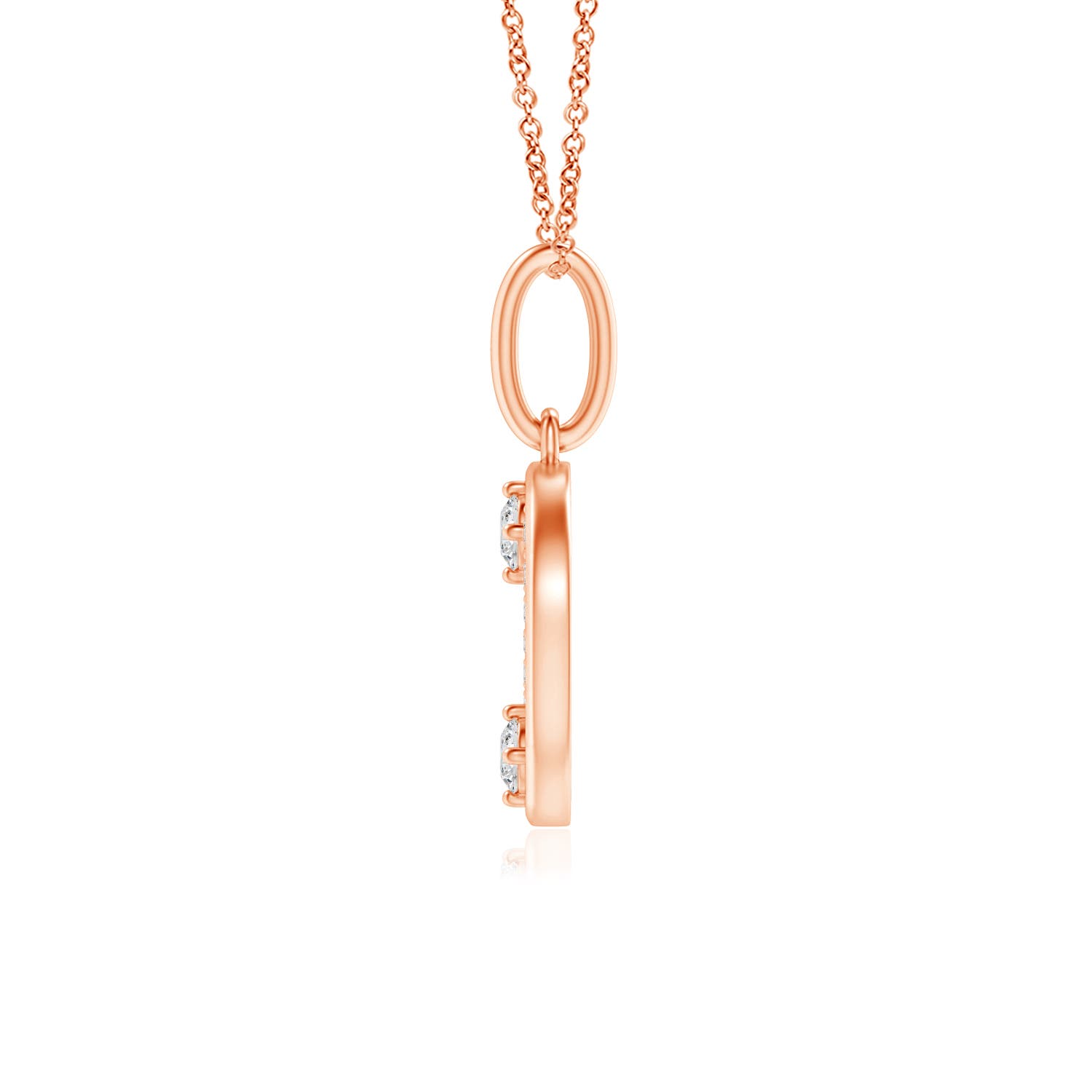 H, SI2 / 0.07 CT / 14 KT Rose Gold