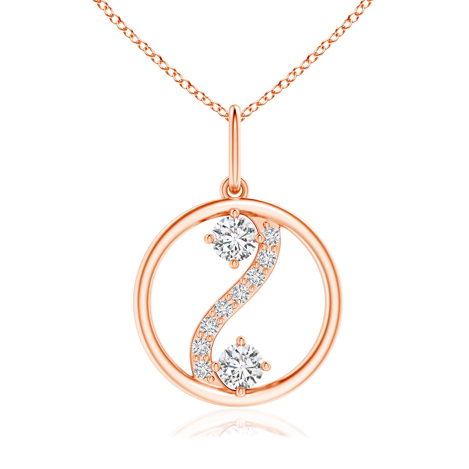 H, SI2 / 0.18 CT / 14 KT Rose Gold