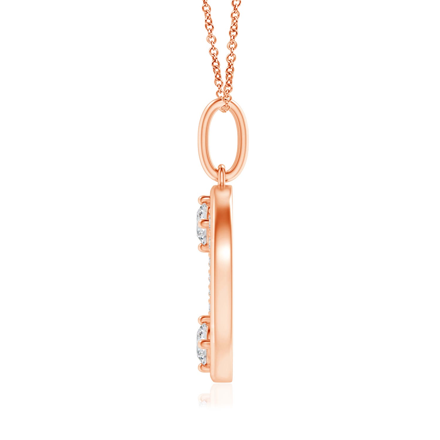 H, SI2 / 0.18 CT / 14 KT Rose Gold