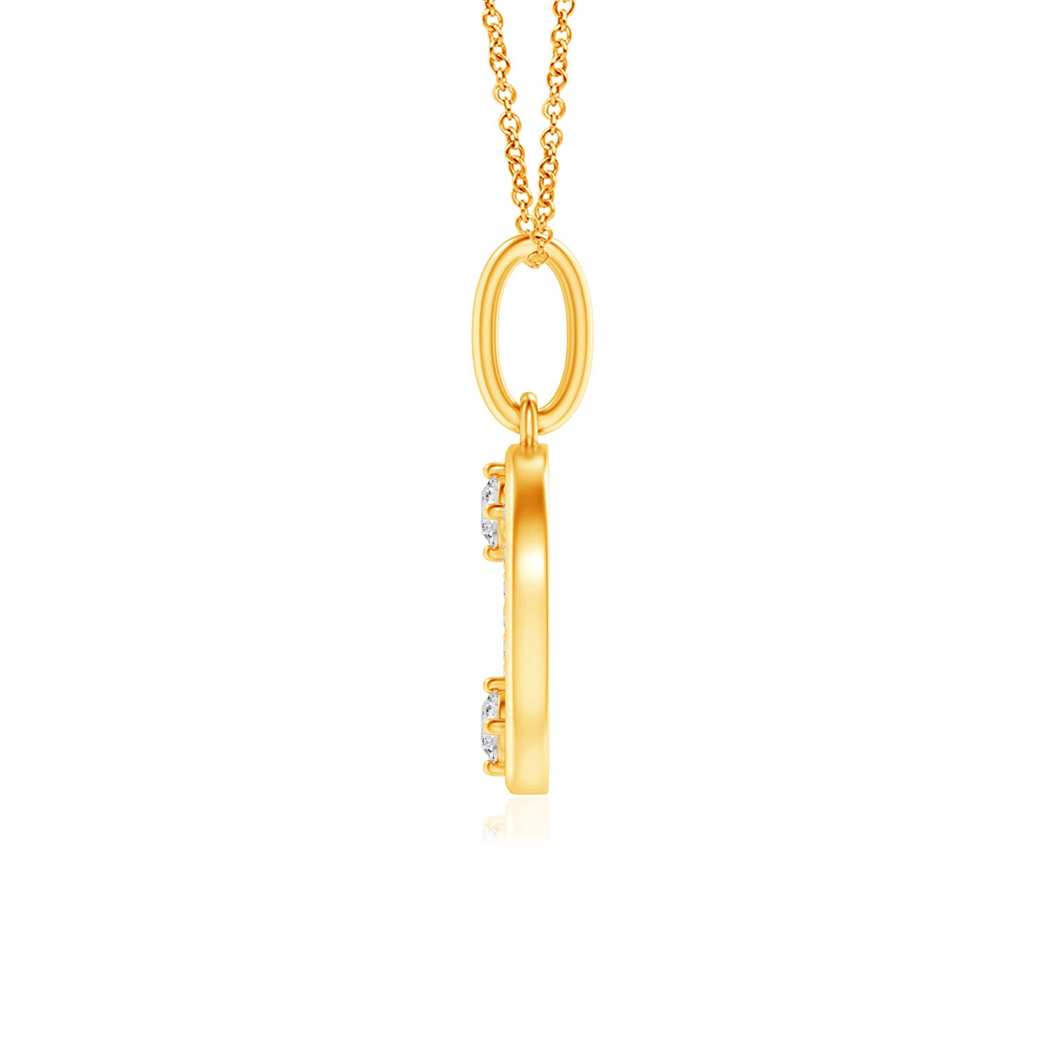 H, SI2 / 0.07 CT / 14 KT Yellow Gold