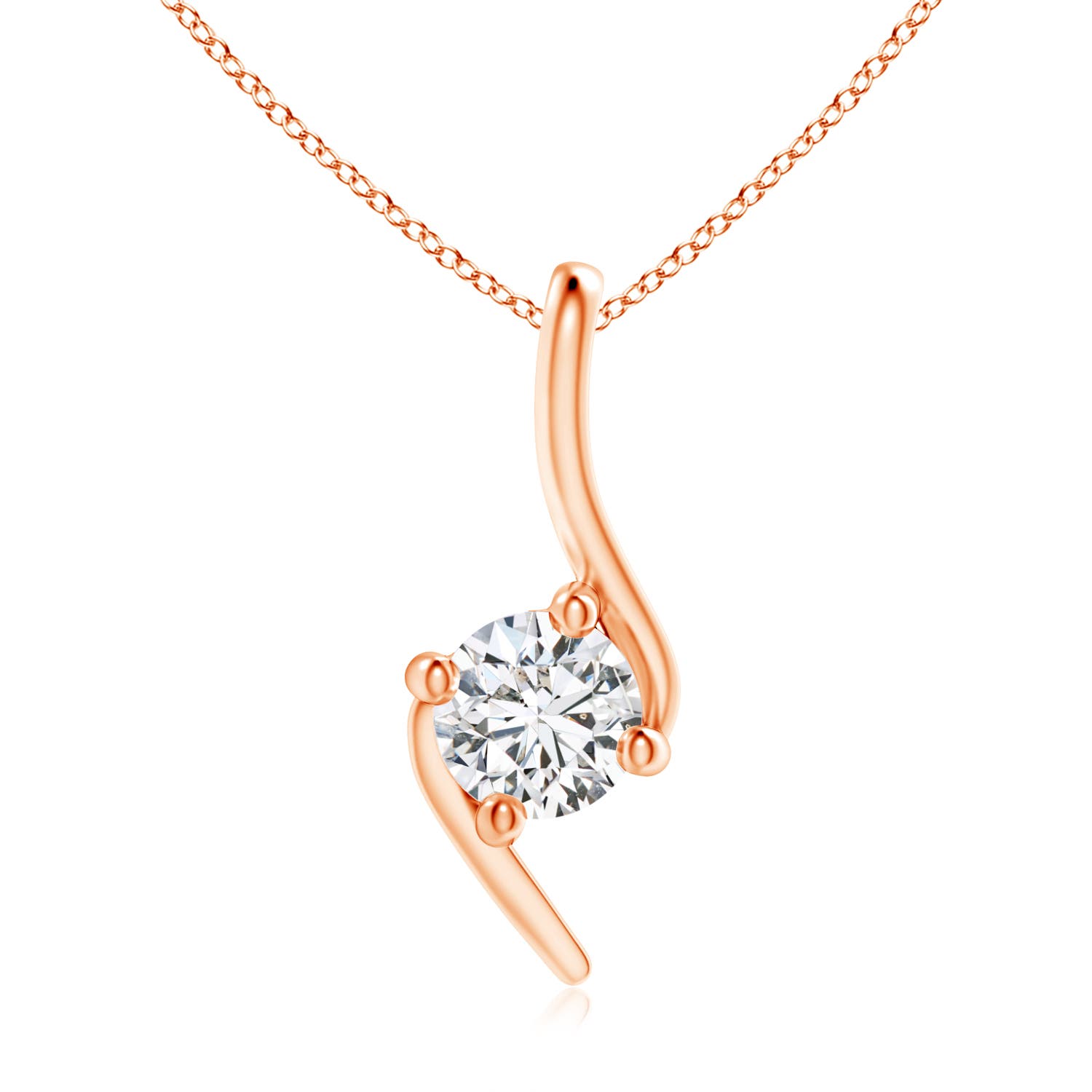 H, SI2 / 0.5 CT / 14 KT Rose Gold