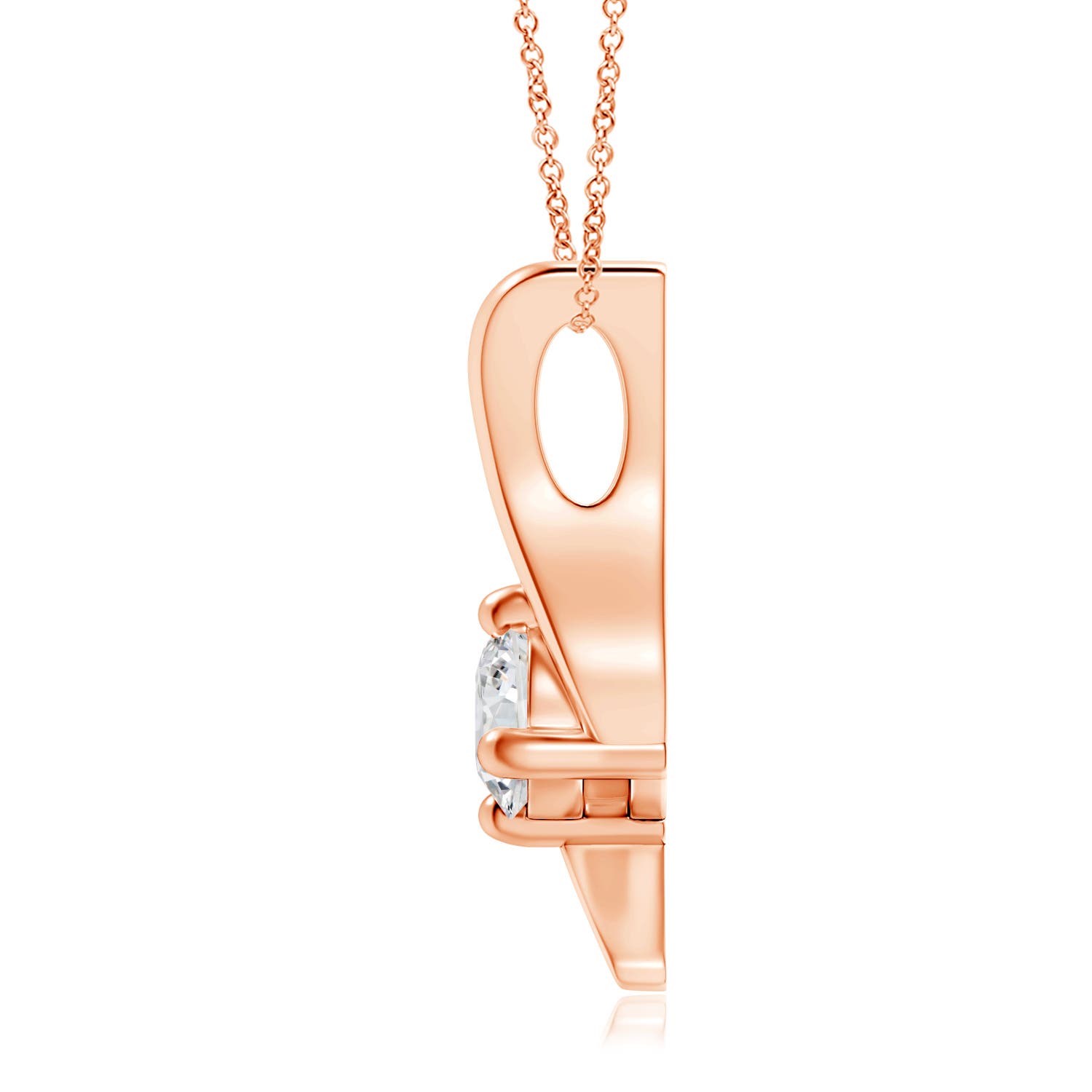 H, SI2 / 0.5 CT / 14 KT Rose Gold