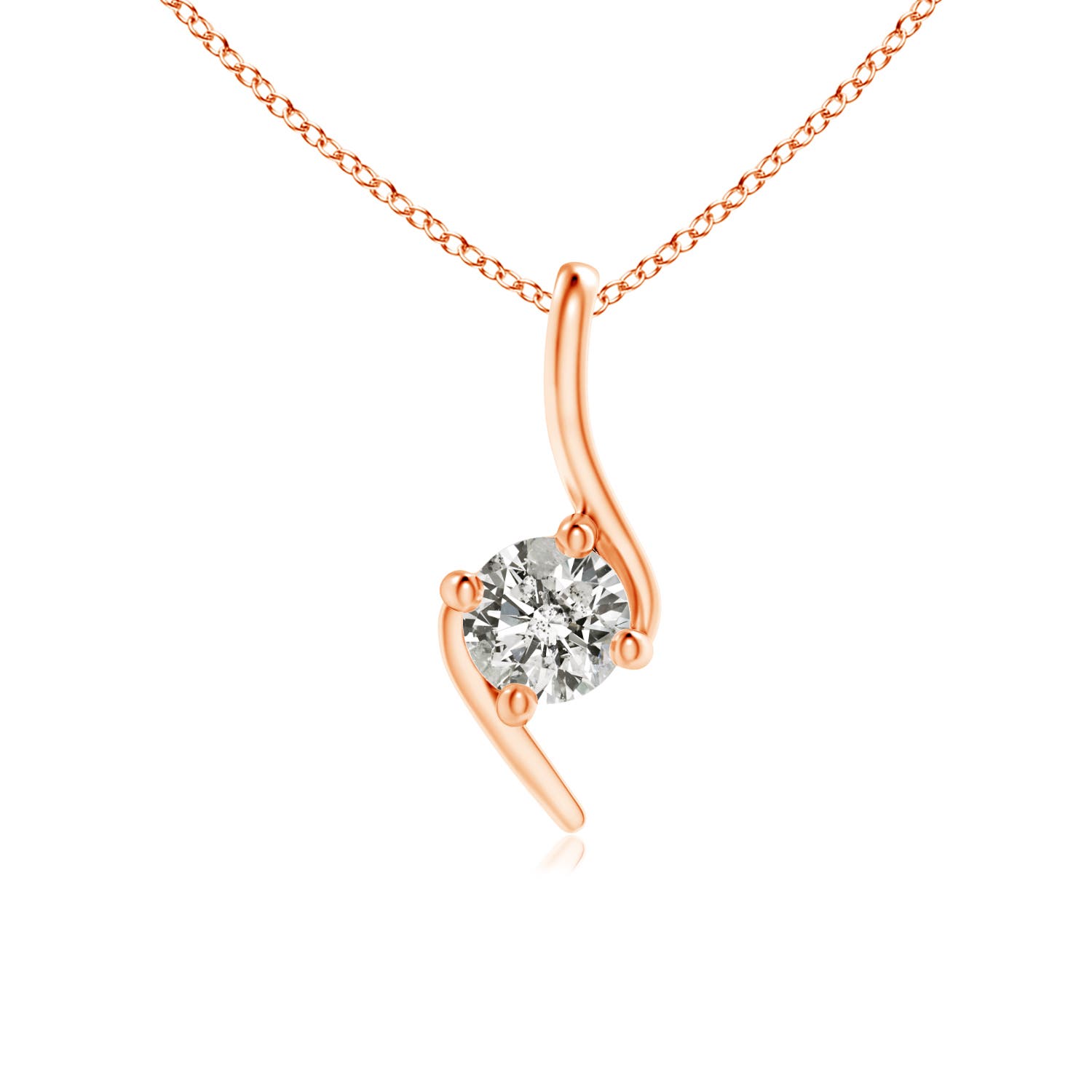 K, I3 / 0.25 CT / 14 KT Rose Gold