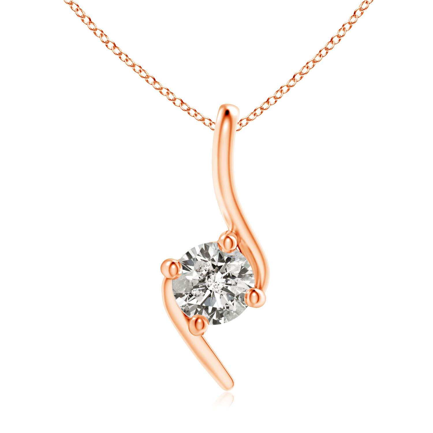 K, I3 / 0.5 CT / 14 KT Rose Gold