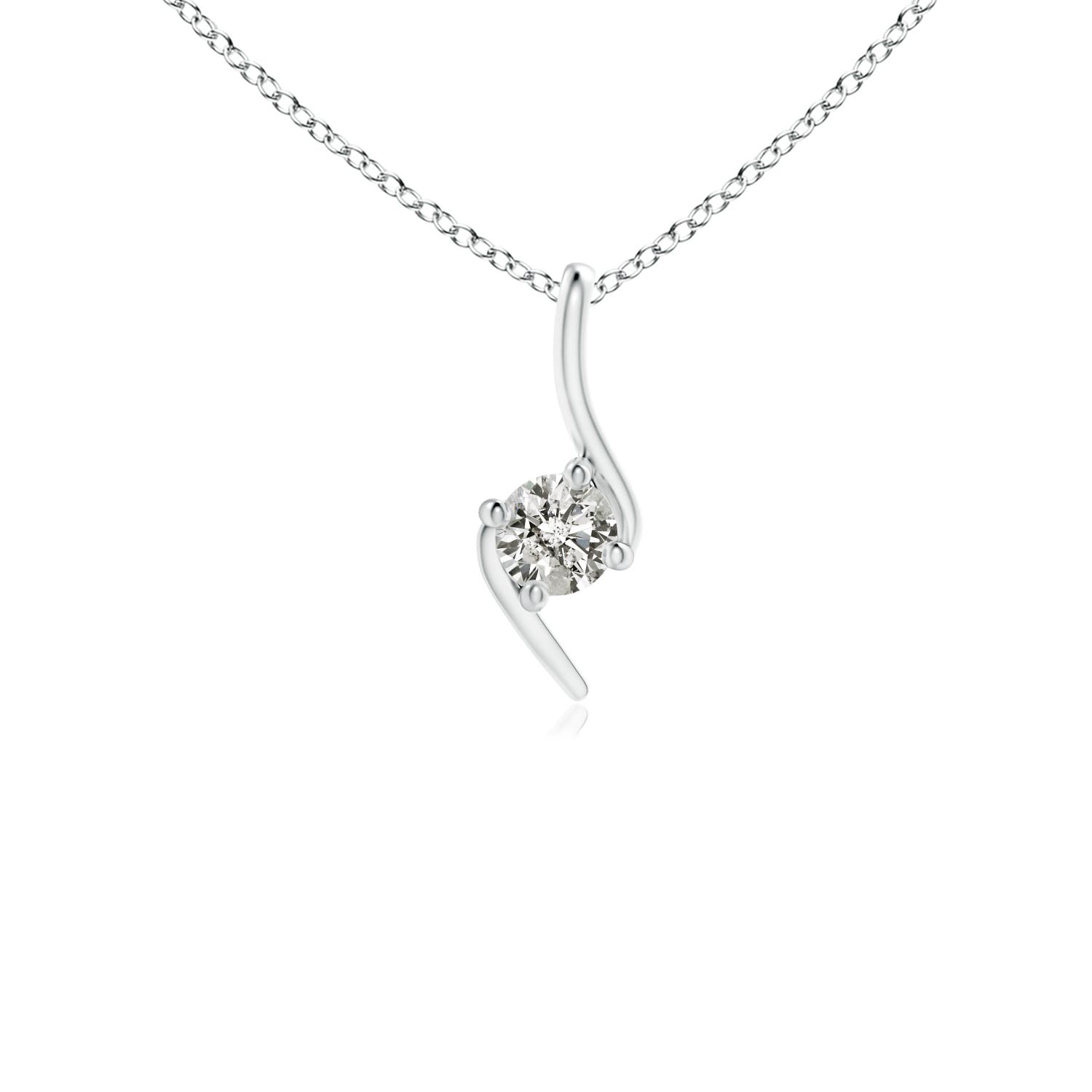 K, I3 / 0.11 CT / 14 KT White Gold