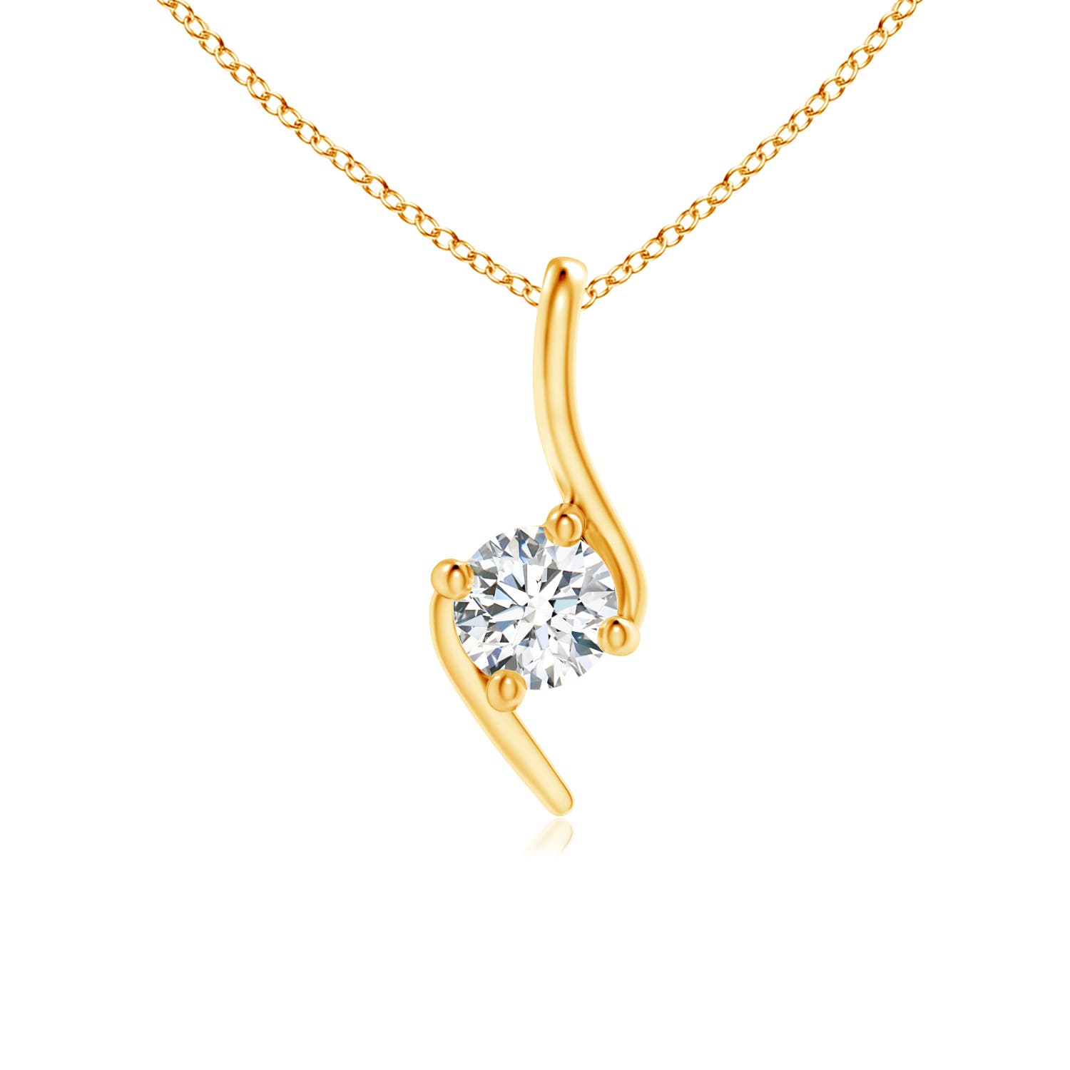 G, VS2 / 0.25 CT / 14 KT Yellow Gold