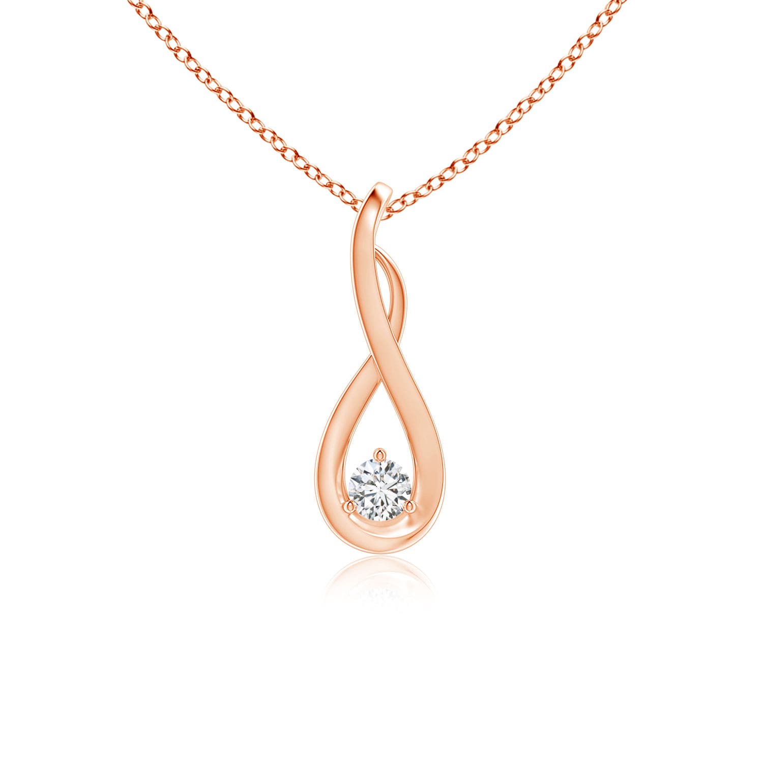 H, SI2 / 0.07 CT / 14 KT Rose Gold