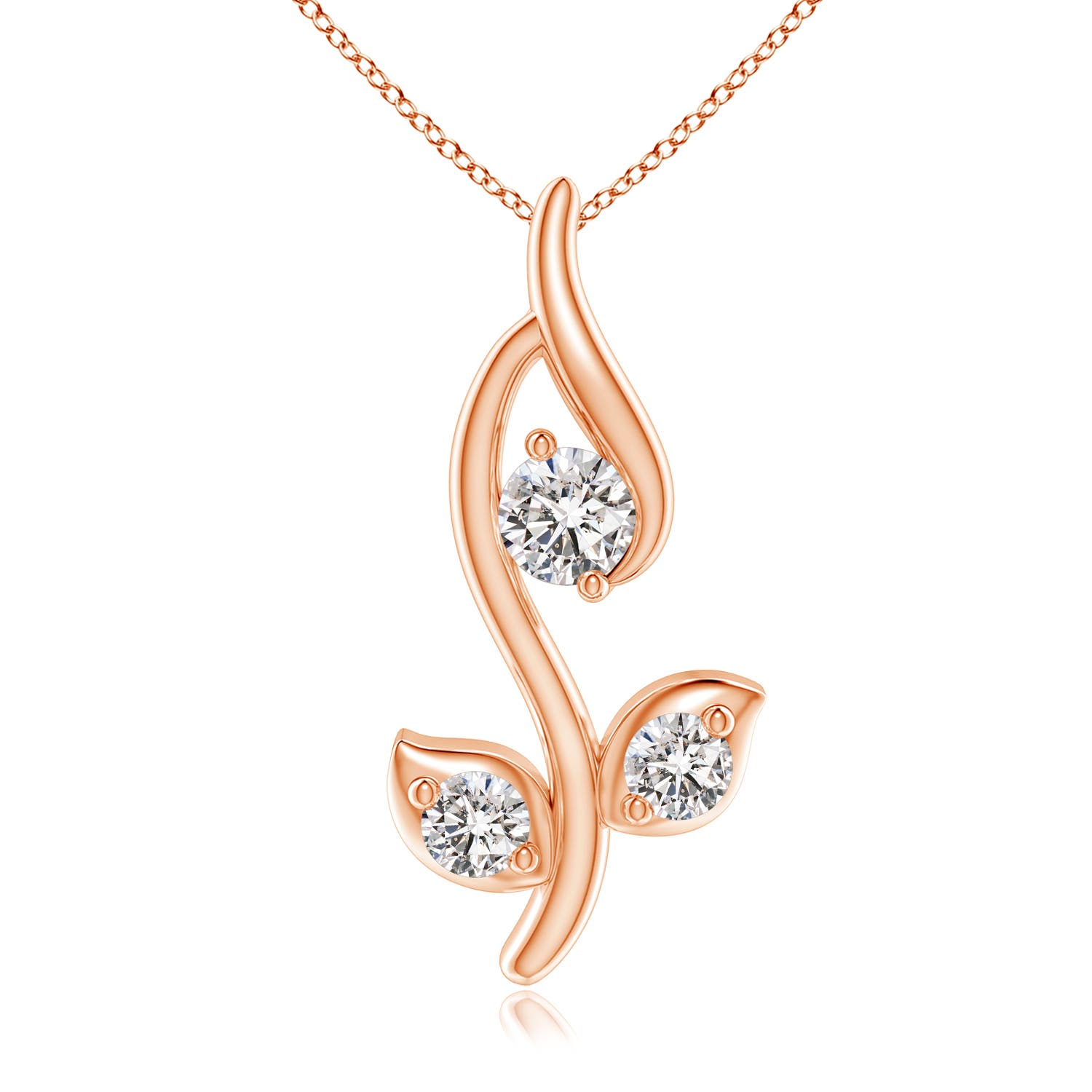 I-J, I1-I2 / 0.16 CT / 14 KT Rose Gold