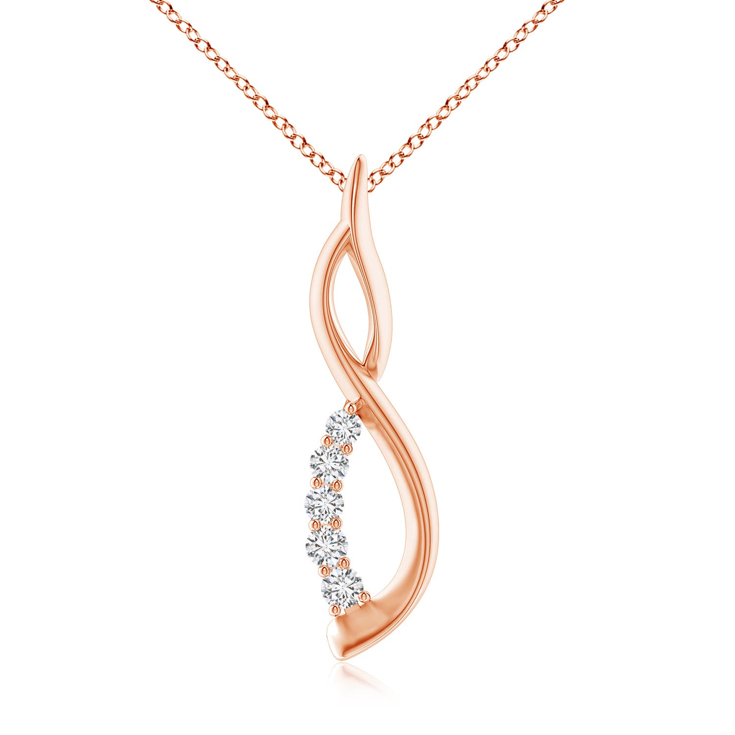 H, SI2 / 0.2 CT / 14 KT Rose Gold