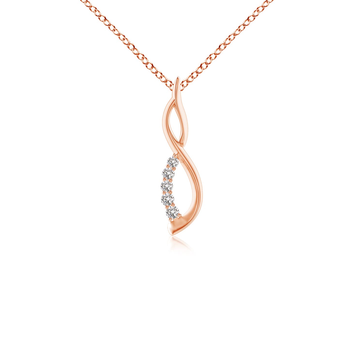 I-J, I1-I2 / 0.05 CT / 14 KT Rose Gold