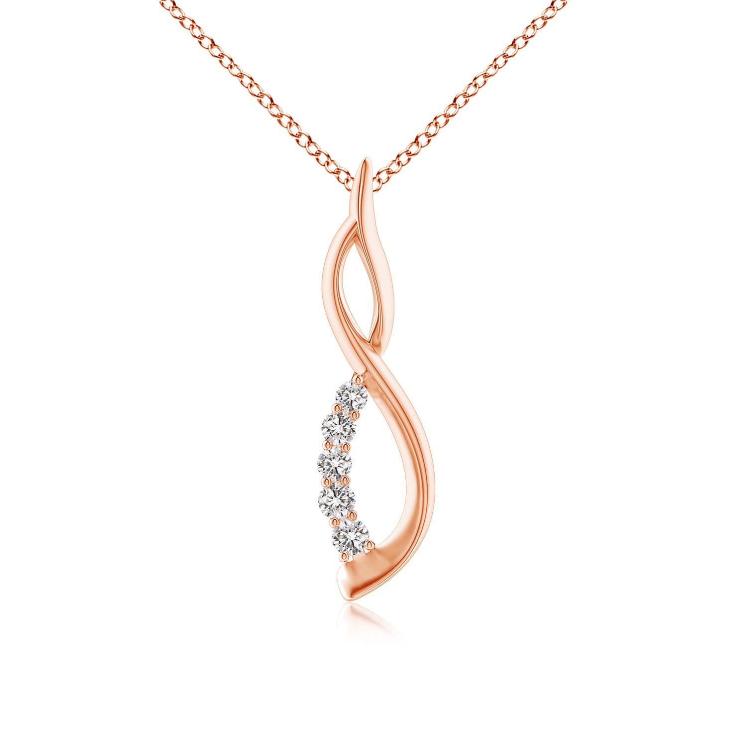 I-J, I1-I2 / 0.13 CT / 14 KT Rose Gold